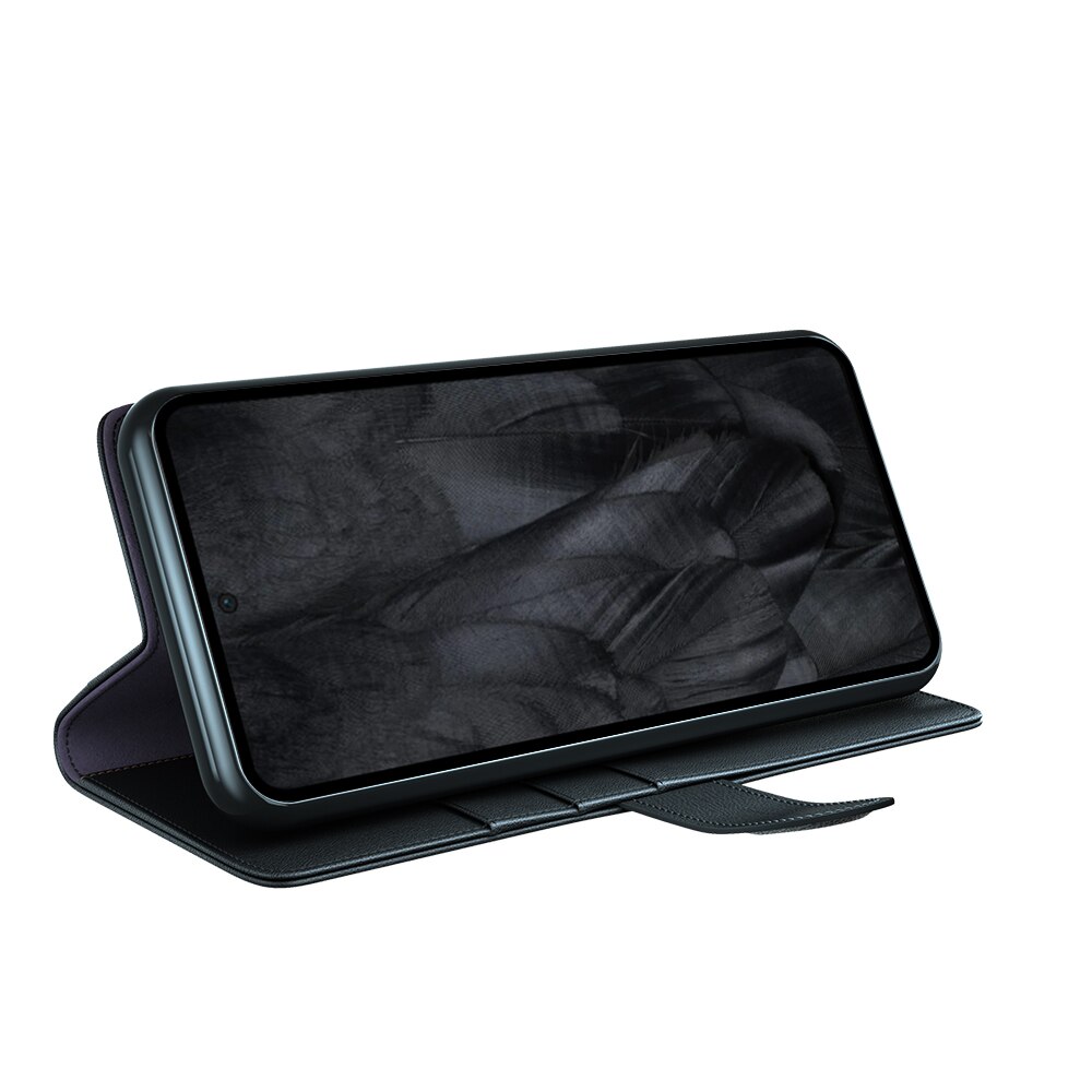 Funda de cuero genuino Google Pixel 8, Negro