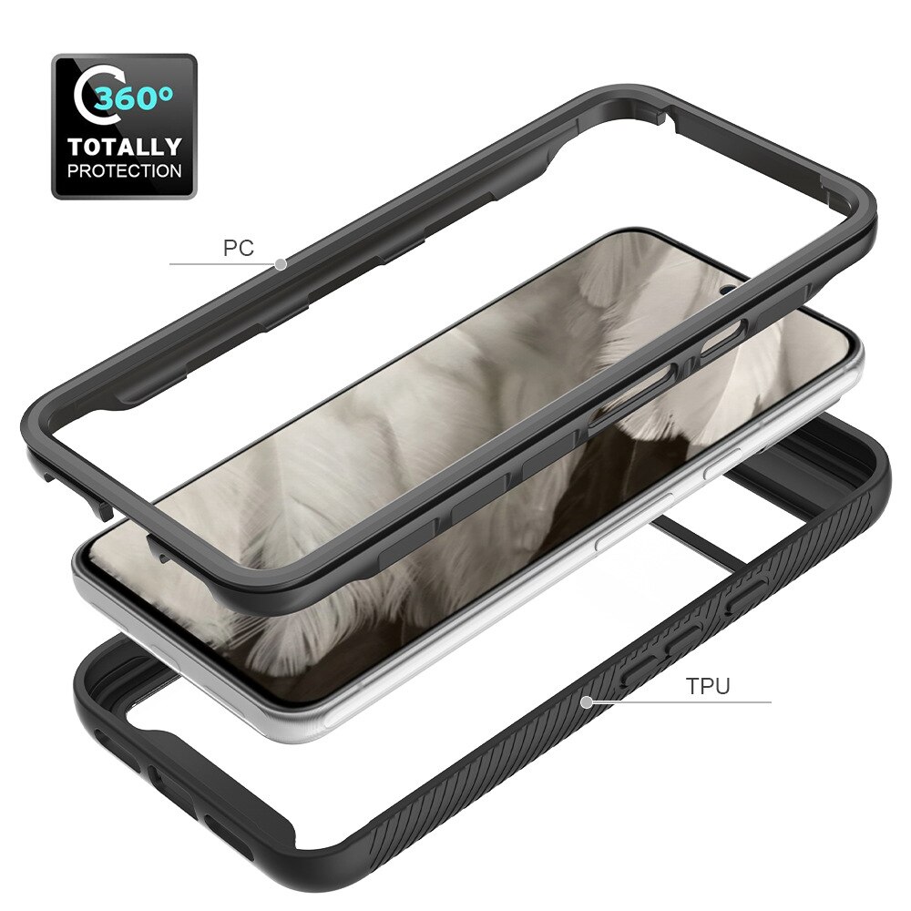 Funda con cobertura total Google Pixel 8 Negro