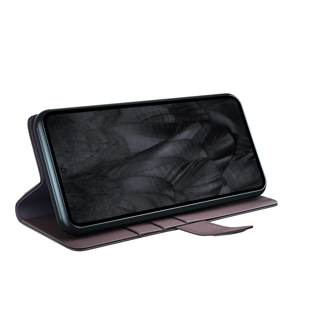 Funda de cuero genuino Google Pixel 8, Marrón