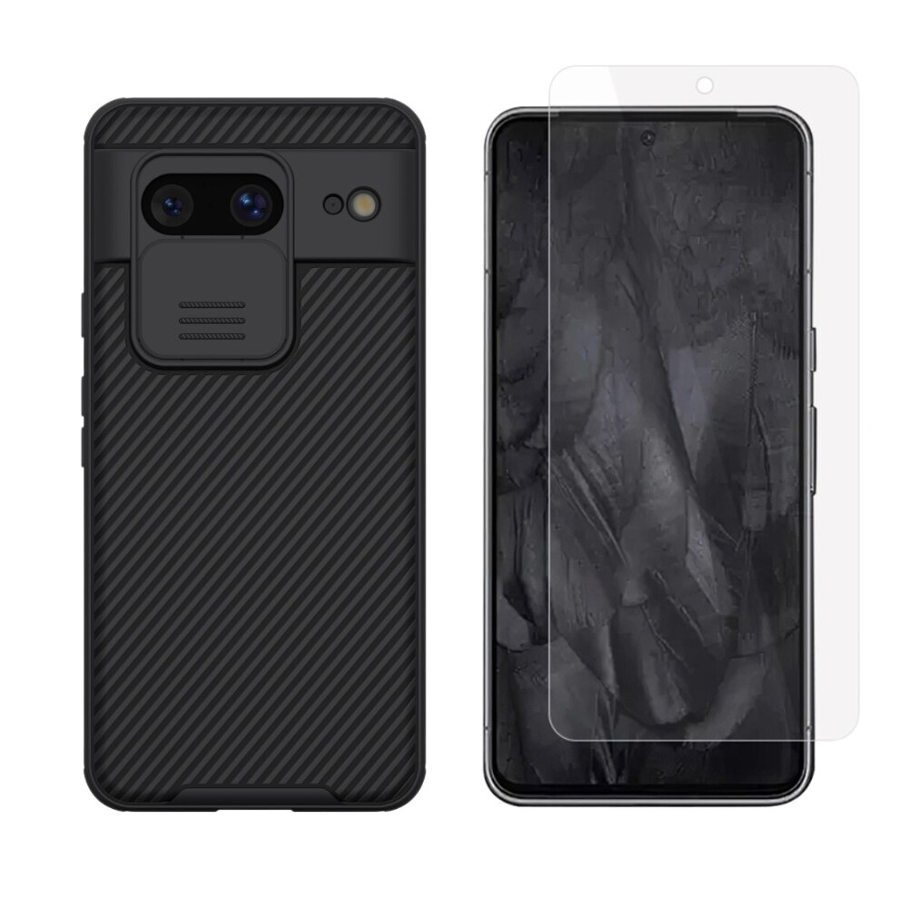 Kit para Google Pixel 8: Funda CamShield y protector de pantalla