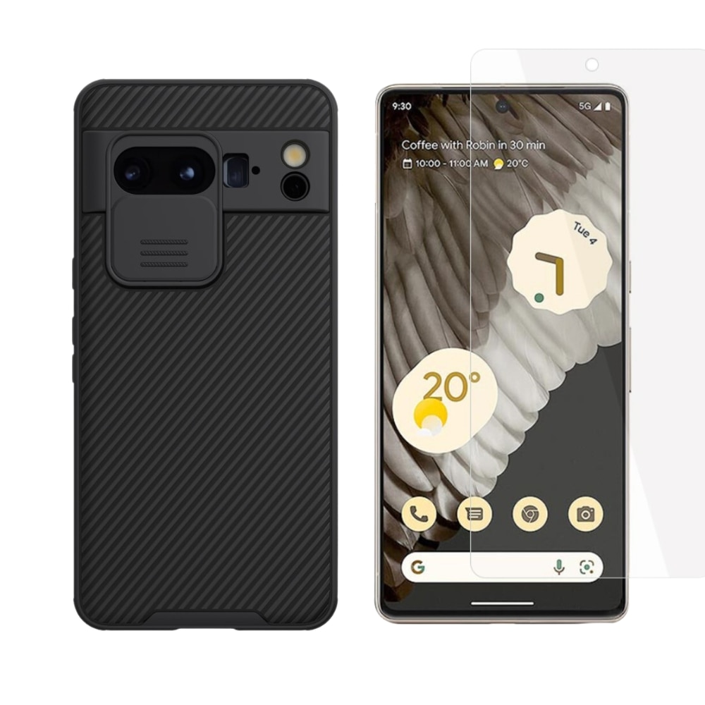 Kit para Google Pixel 8 Pro: Funda CamShield y protector de pantalla