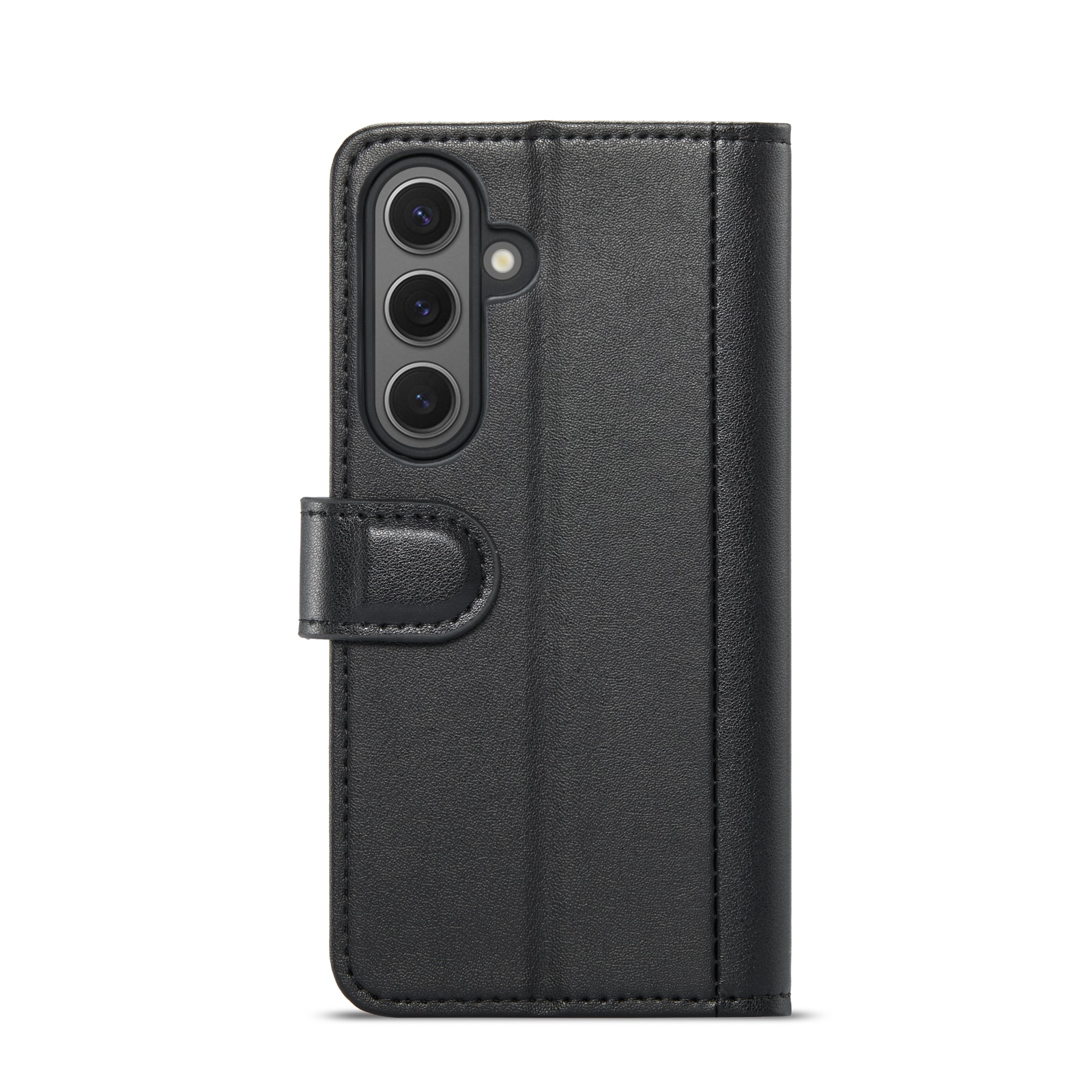 Funda de cuero genuino Samsung Galaxy S24 Plus, Negro