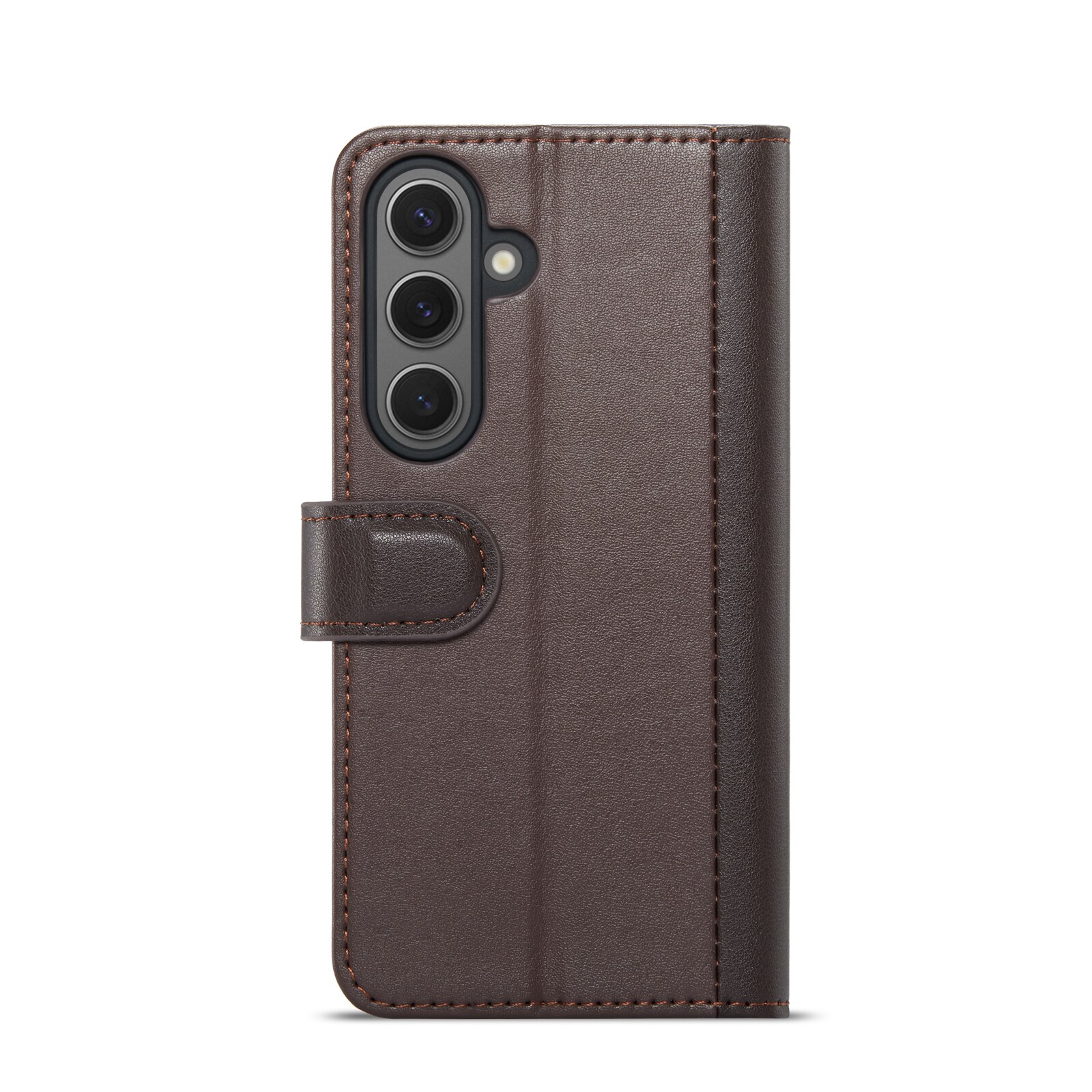 Funda de cuero genuino Samsung Galaxy S24 FE, Marrón