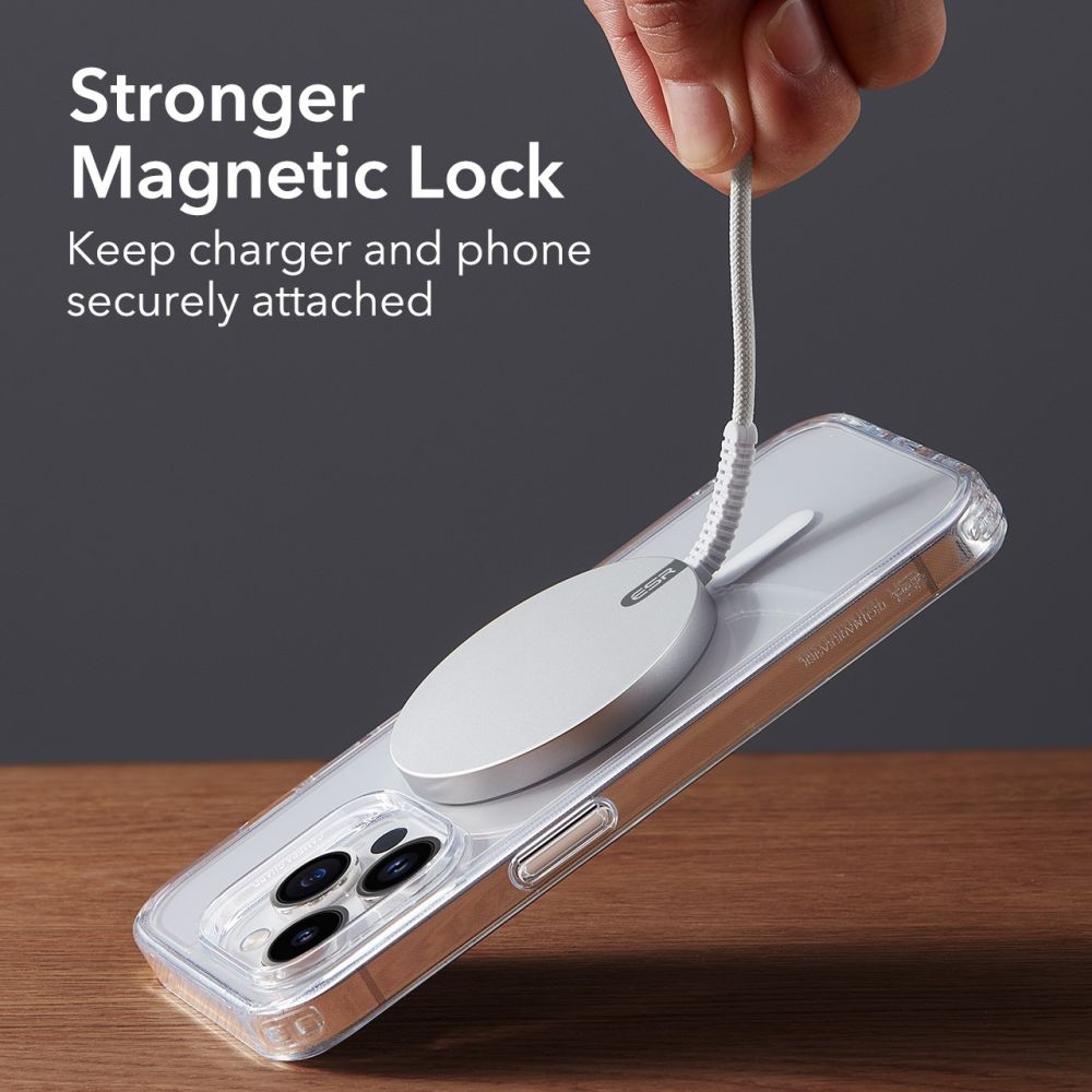 HaloLock Mini MagSafe Magnetic Wireless Charger blanco