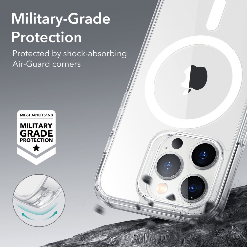 Classic Hybrid HaloLock MagSafe iPhone 14 Pro Max Transparente