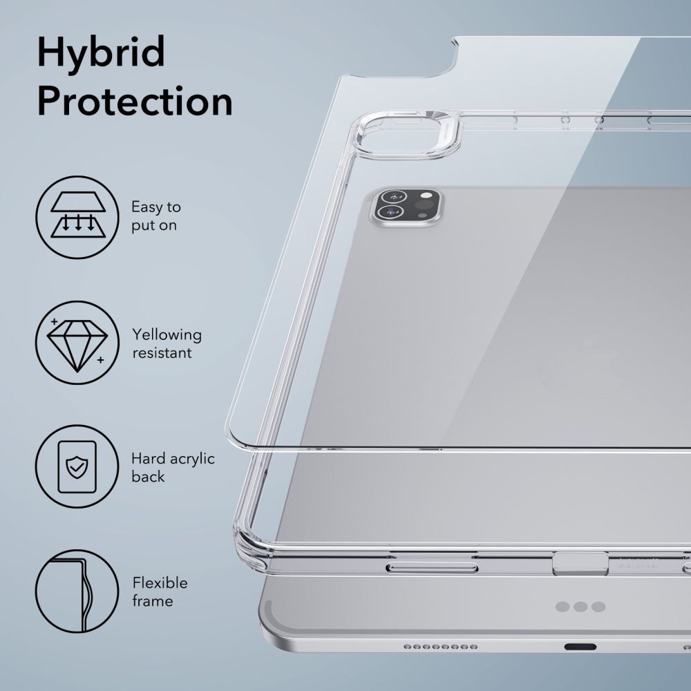 Funda Classic Hybrid iPad Pro 12.9 6th Gen (2022) Clear