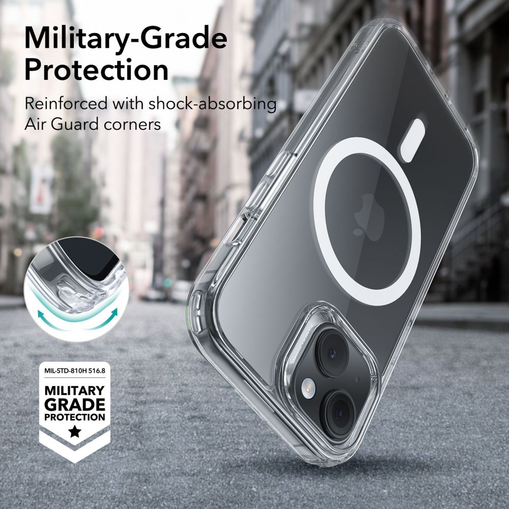 Classic Hybrid HaloLock MagSafe iPhone 15 Plus Transparente