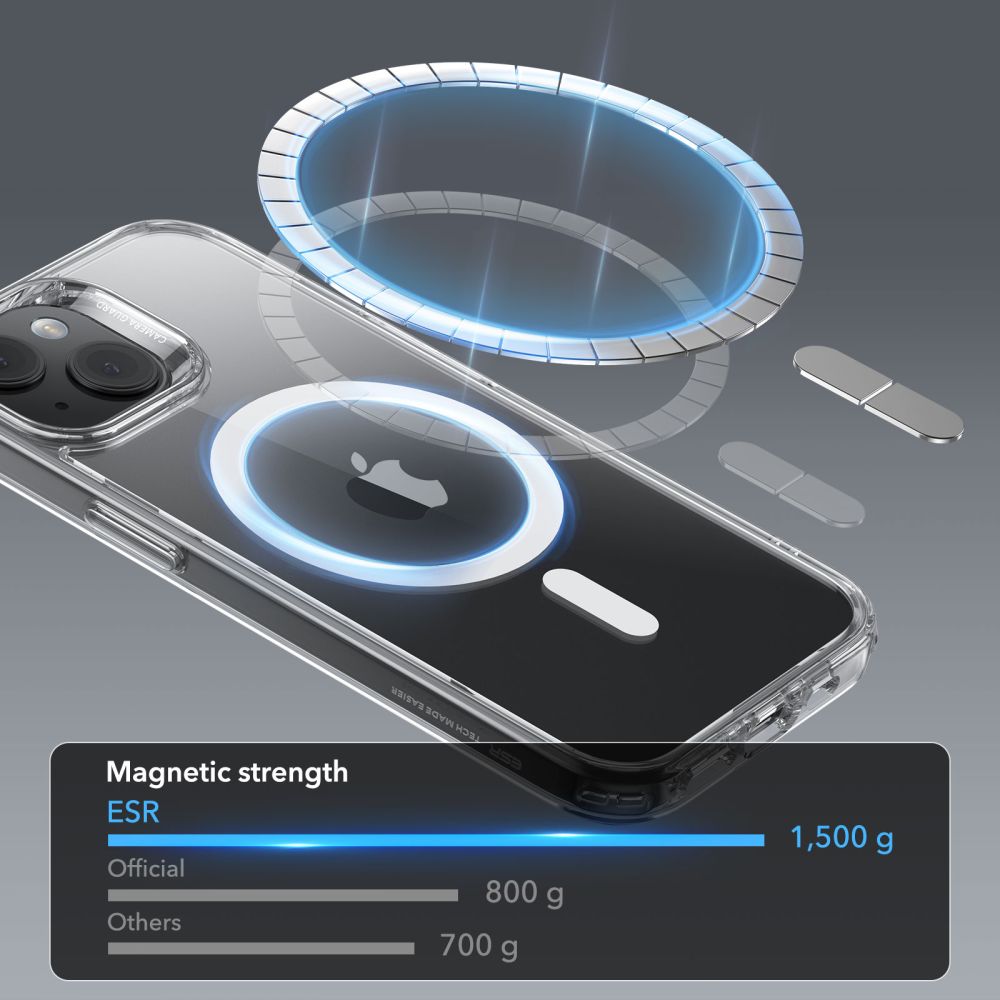 Classic Hybrid HaloLock MagSafe iPhone 15 Plus Transparente
