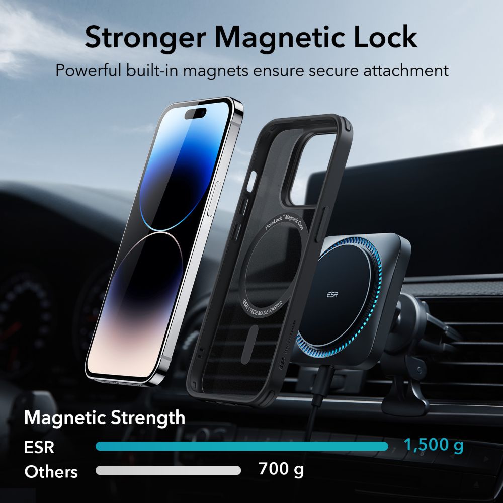 Classic Hybrid HaloLock MagSafe iPhone 14 Pro Max Negro