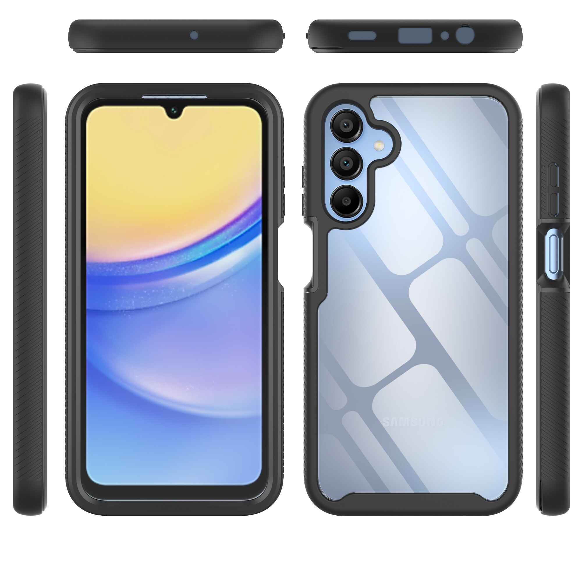 Funda Full Protection Samsung Galaxy A15 Negro