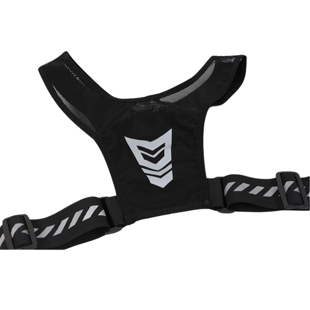 Chaleco runiversal eflectante para correr con bolsillo, negro
