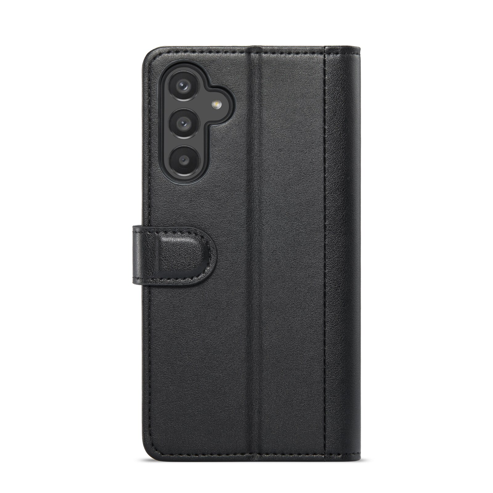 Funda de cuero genuino Samsung Galaxy A15, Negro