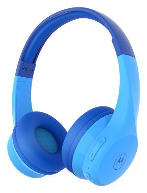 Auriculares Moto JR300 On-Ear Wireless para niños, azul