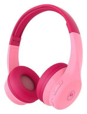 Moto JR300 On-Ear Wireless Auriculares Anfantiles, rosado