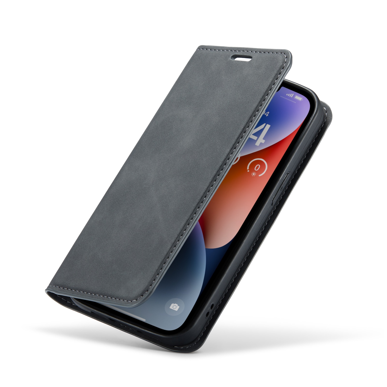 Funda delgada cartera iPhone 14 Negro