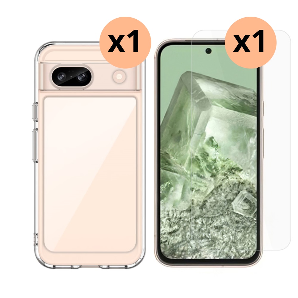 Kit para Google Pixel 8a: Funda y protector de pantalla