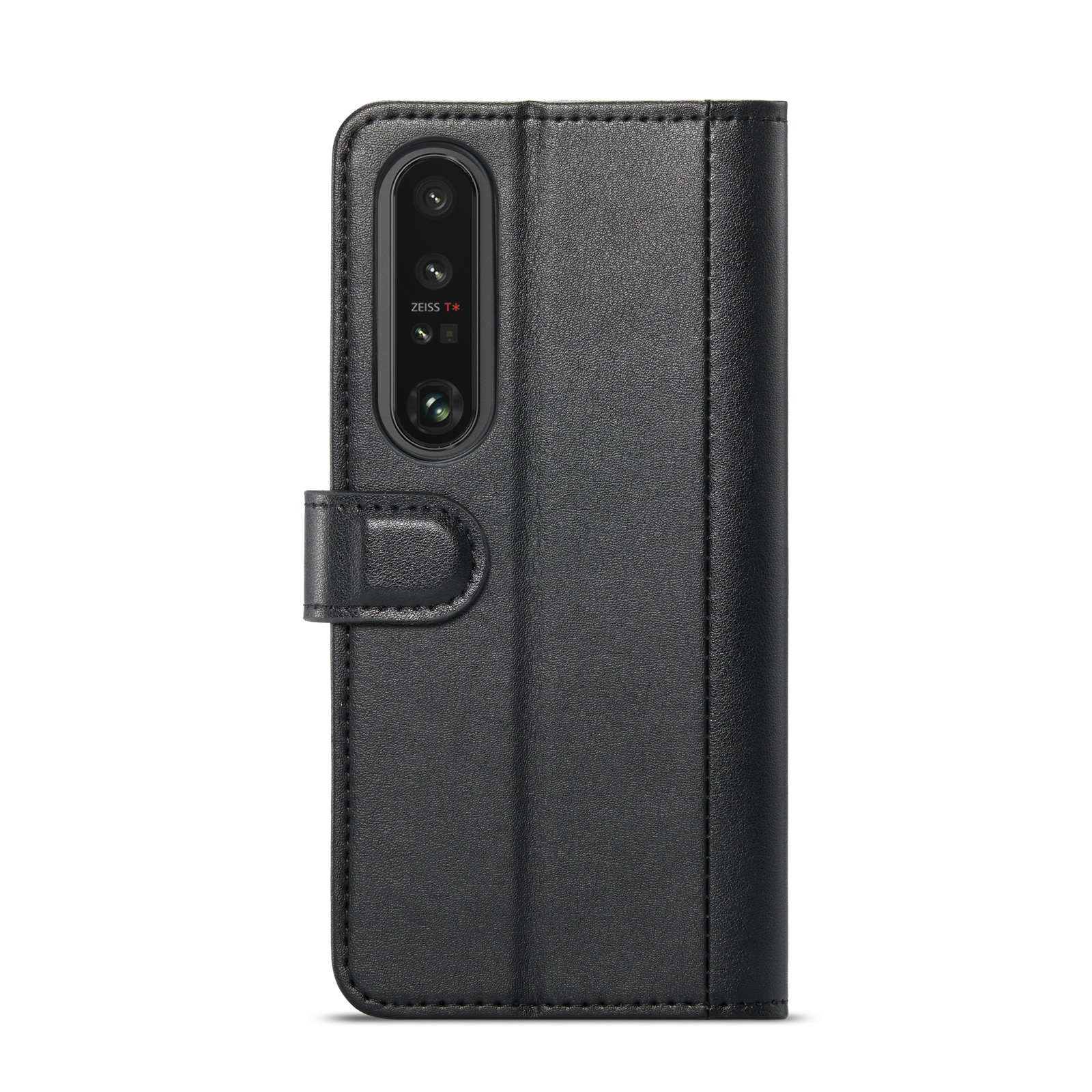 Funda de cuero genuino Sony Xperia 1 VI, Negro