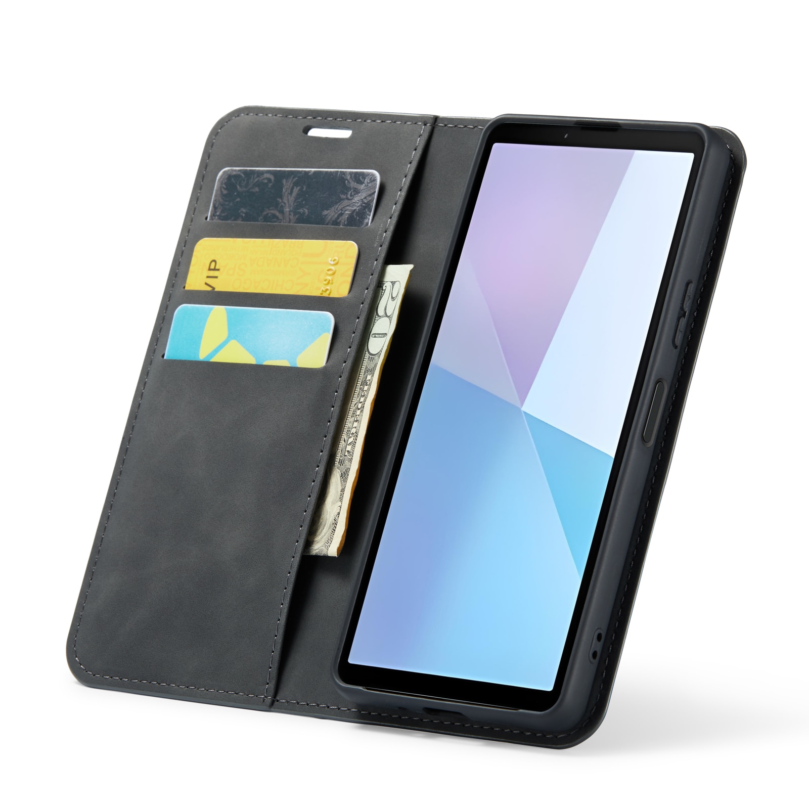 Funda delgada cartera Sony Xperia 10 VI Negro
