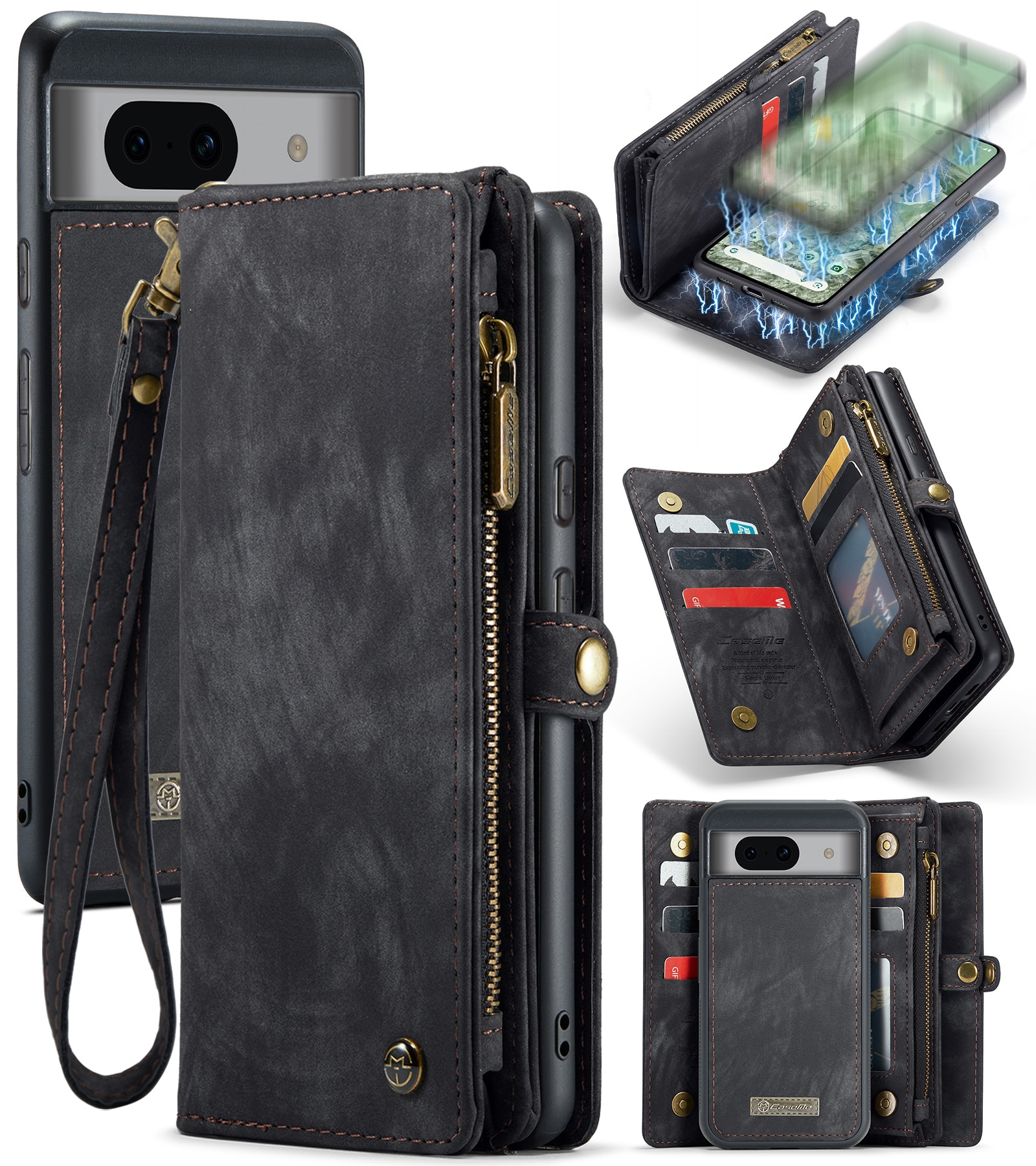 Cartera Multi-Slot Google Pixel 8a Gris