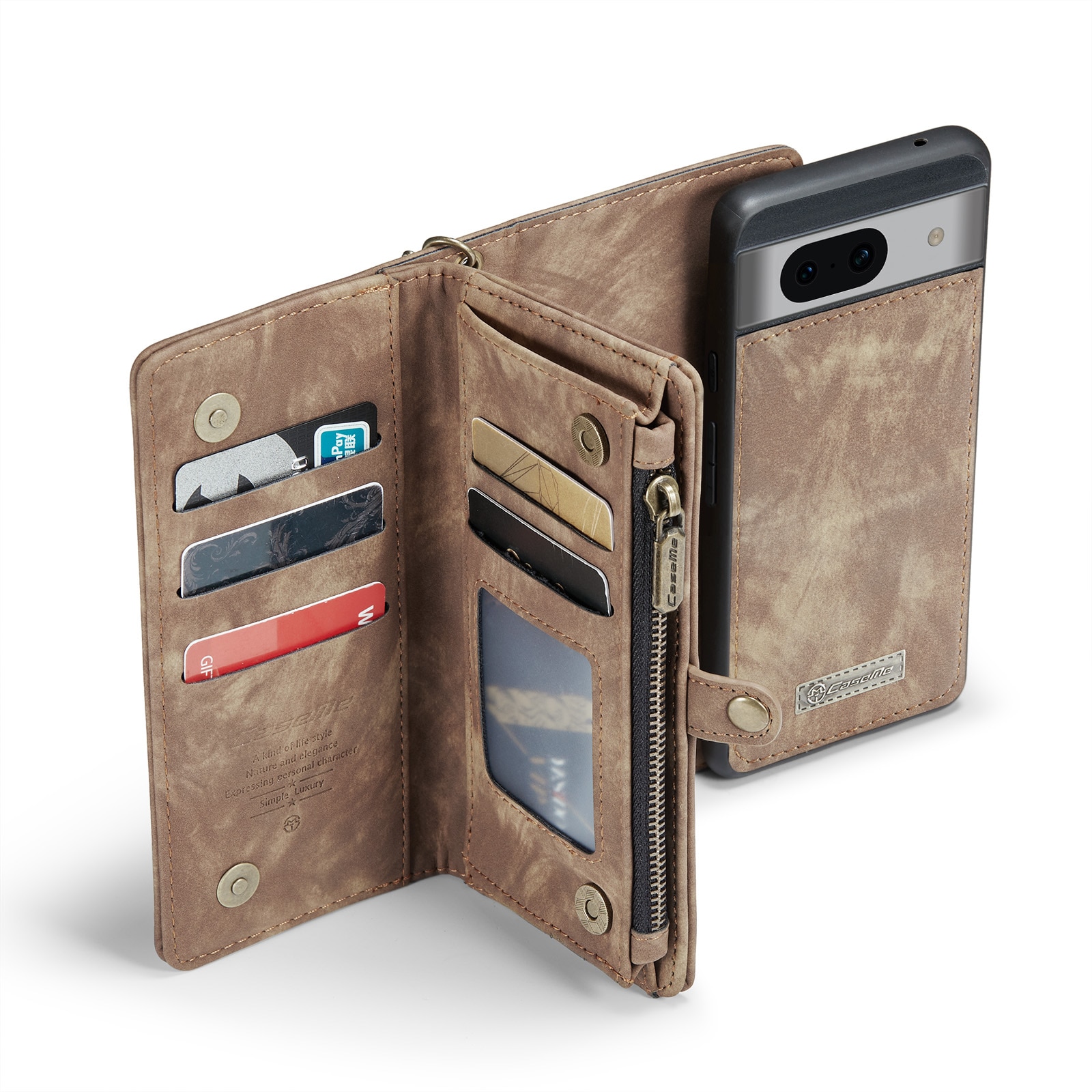 Cartera Multi-Slot Google Pixel 8a Marrón