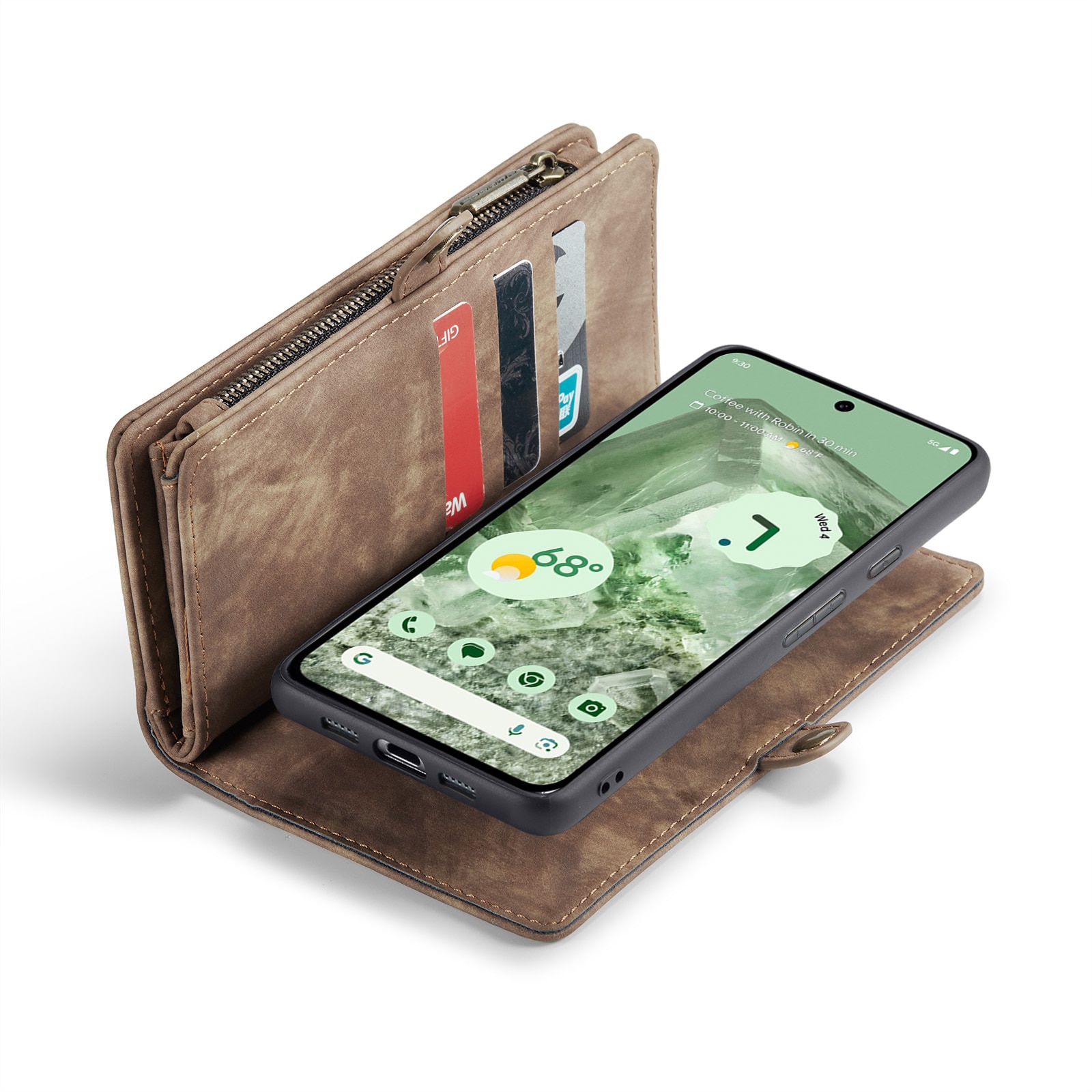 Cartera Multi-Slot Google Pixel 8a Marrón