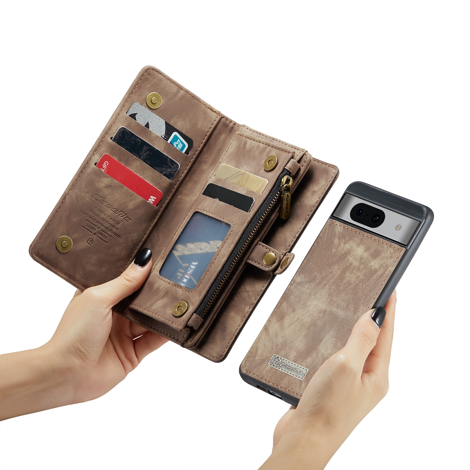 Cartera Multi-Slot Google Pixel 8a Marrón
