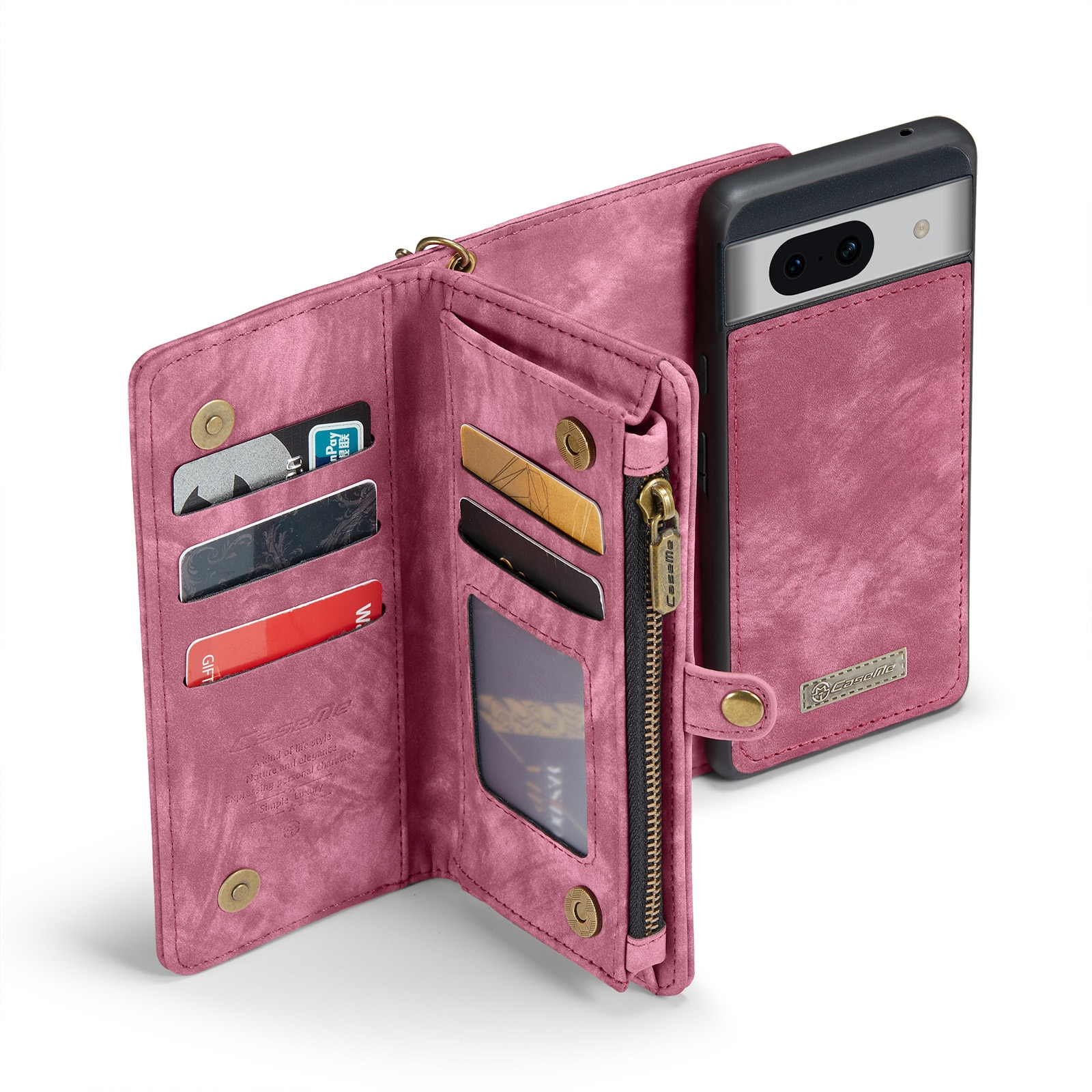 Cartera Multi-Slot Google Pixel 8a Rojo