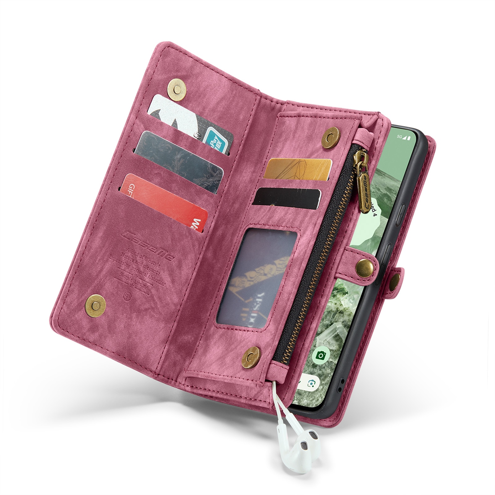 Cartera Multi-Slot Google Pixel 8a Rojo