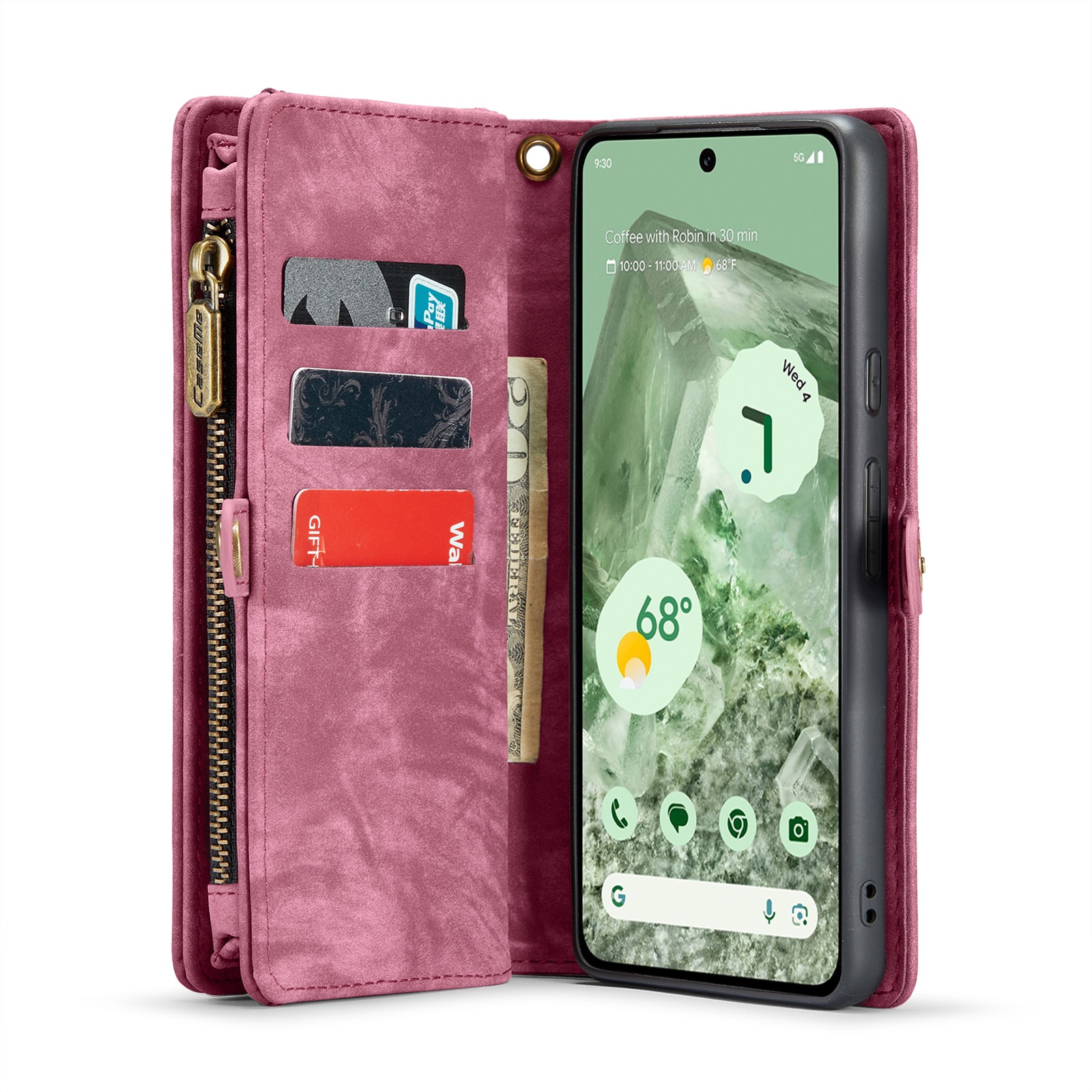Cartera Multi-Slot Google Pixel 8a Rojo