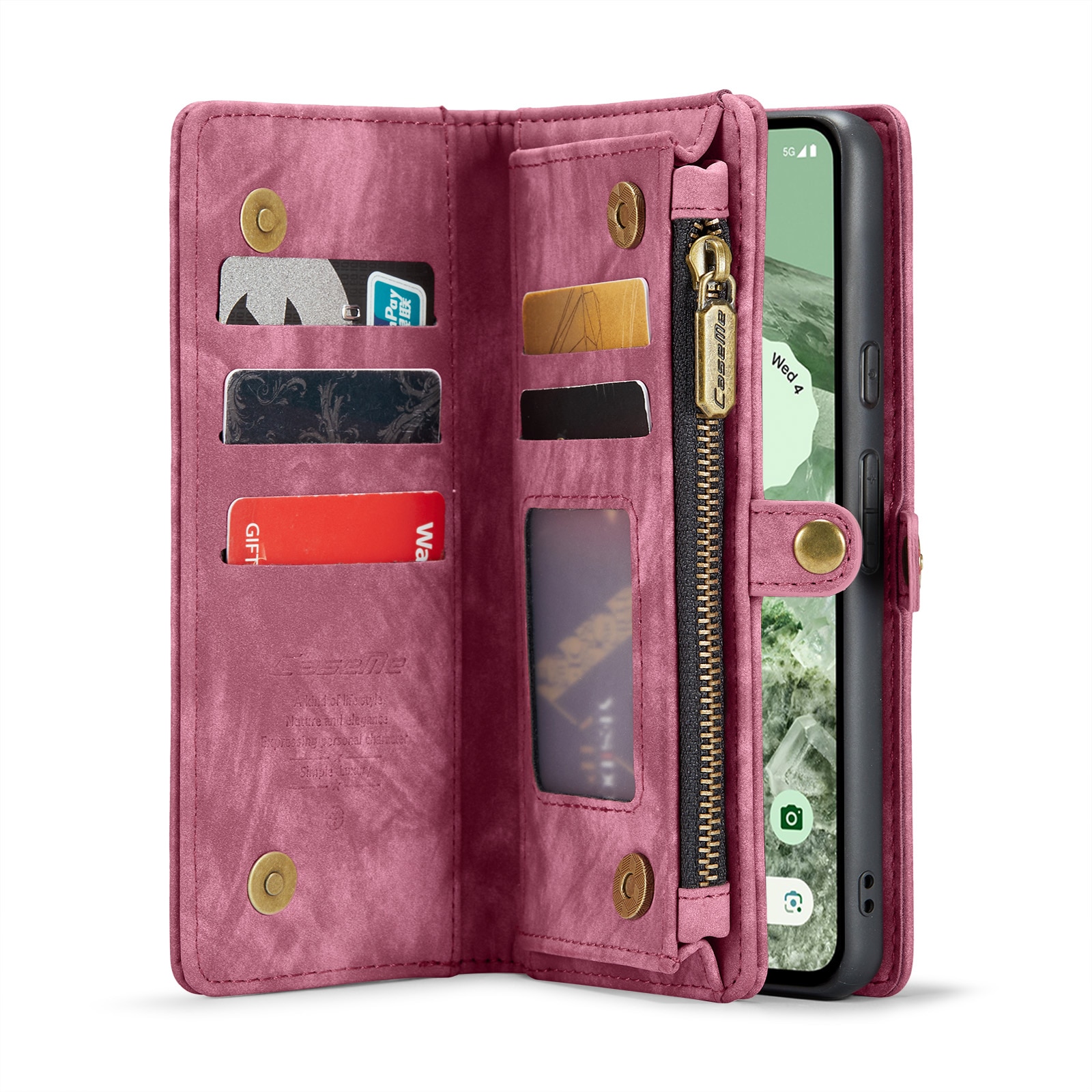 Cartera Multi-Slot Google Pixel 8a Rojo