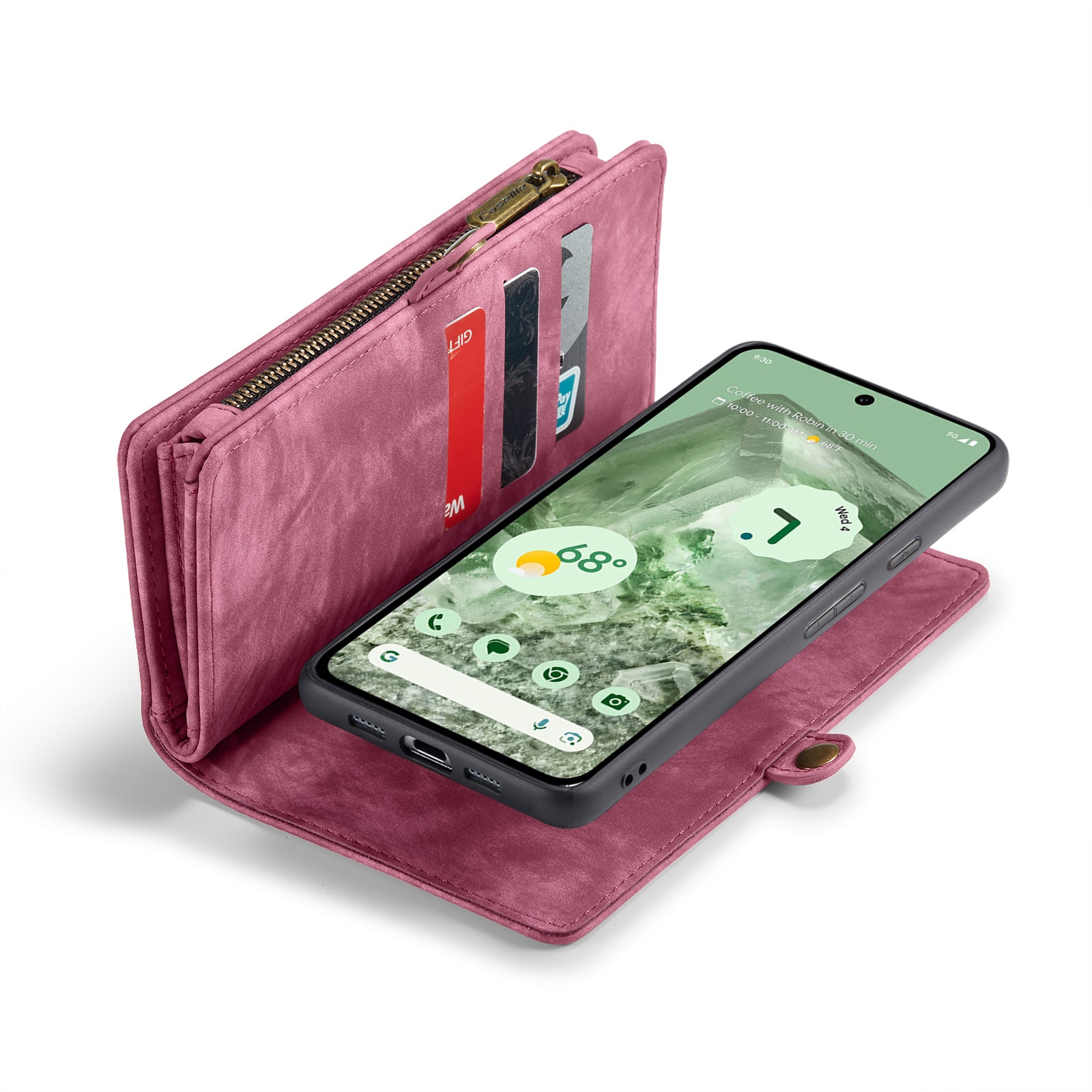 Cartera Multi-Slot Google Pixel 8a Rojo