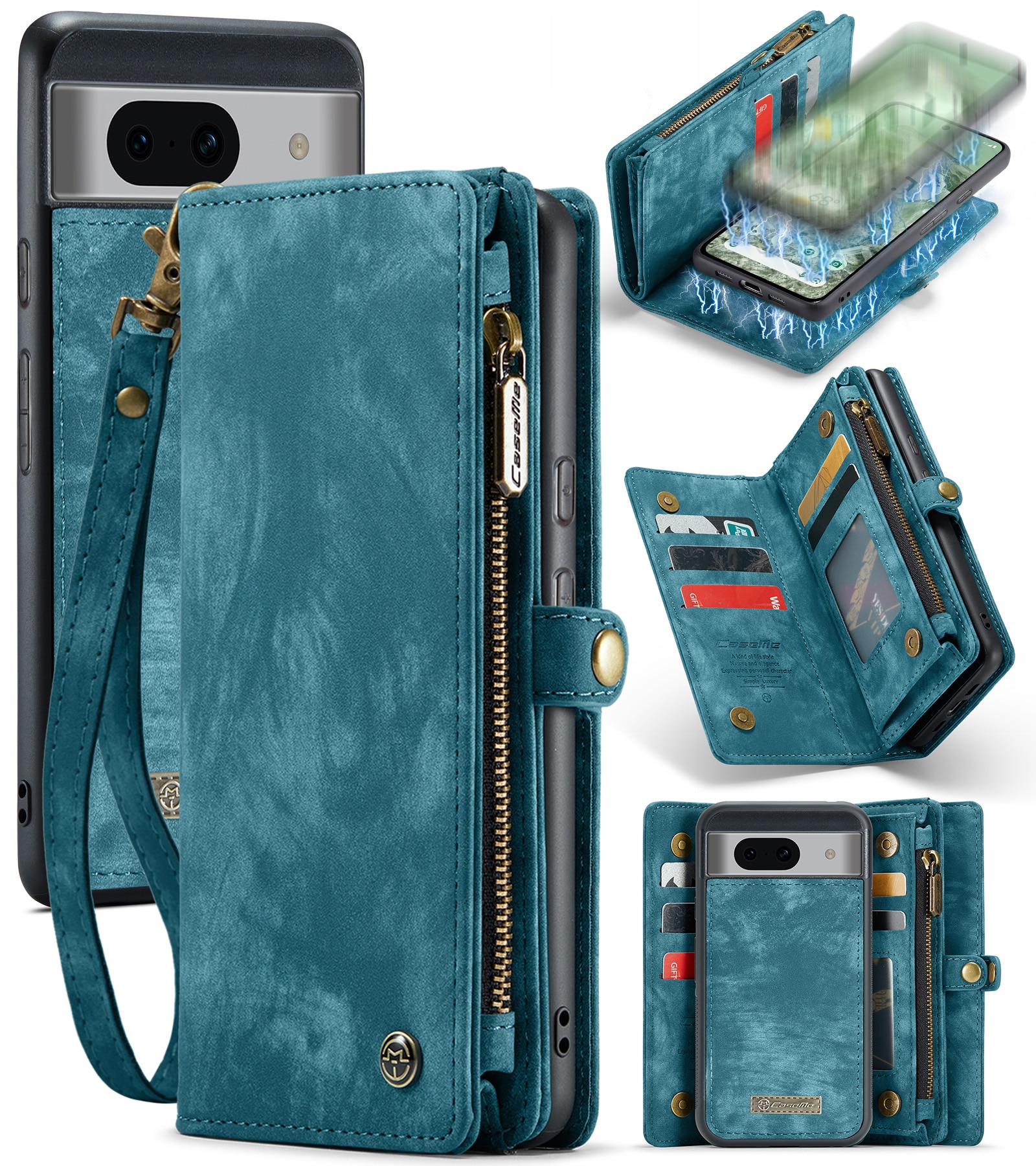 Cartera Multi-Slot Google Pixel 8a Azul