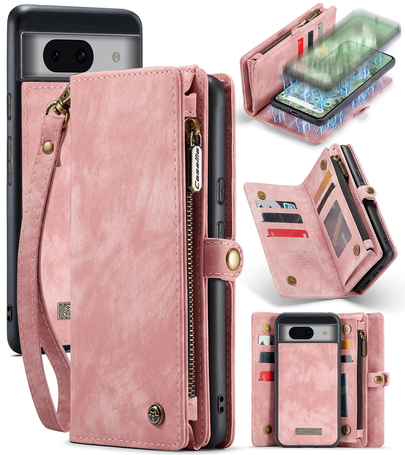 Cartera Multi-Slot Google Pixel 8a Rosa