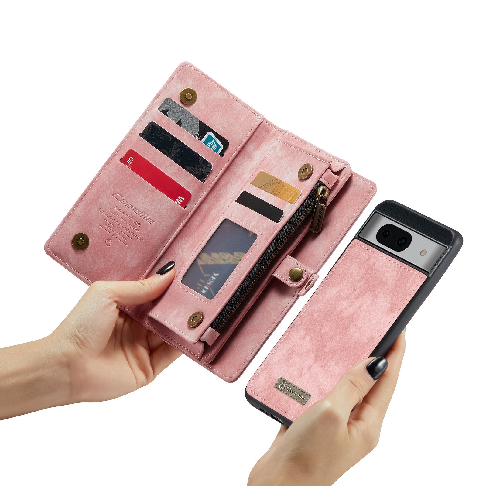 Cartera Multi-Slot Google Pixel 8a Rosa