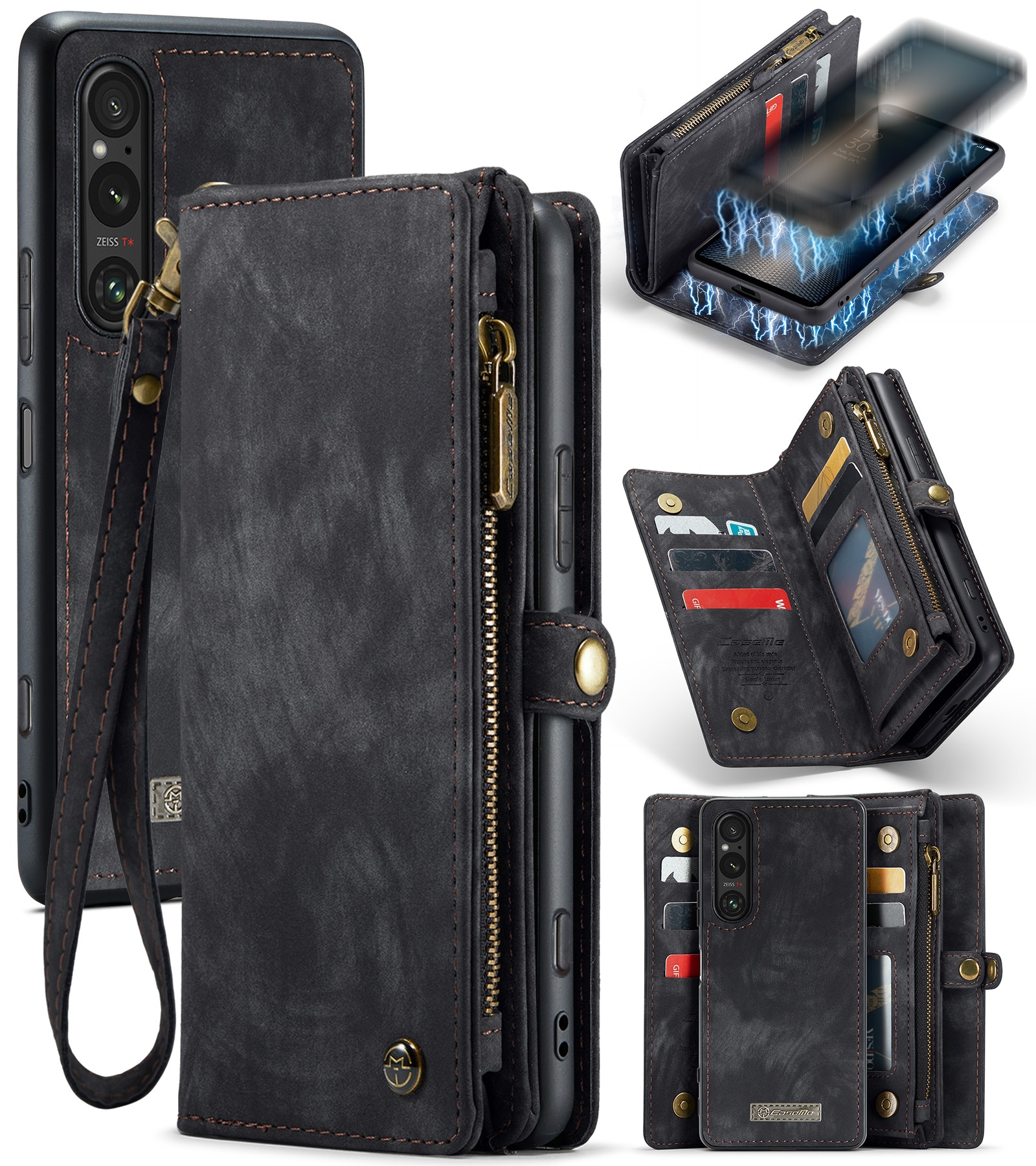 Cartera Multi-Slot Sony Xperia 10 VI Gris