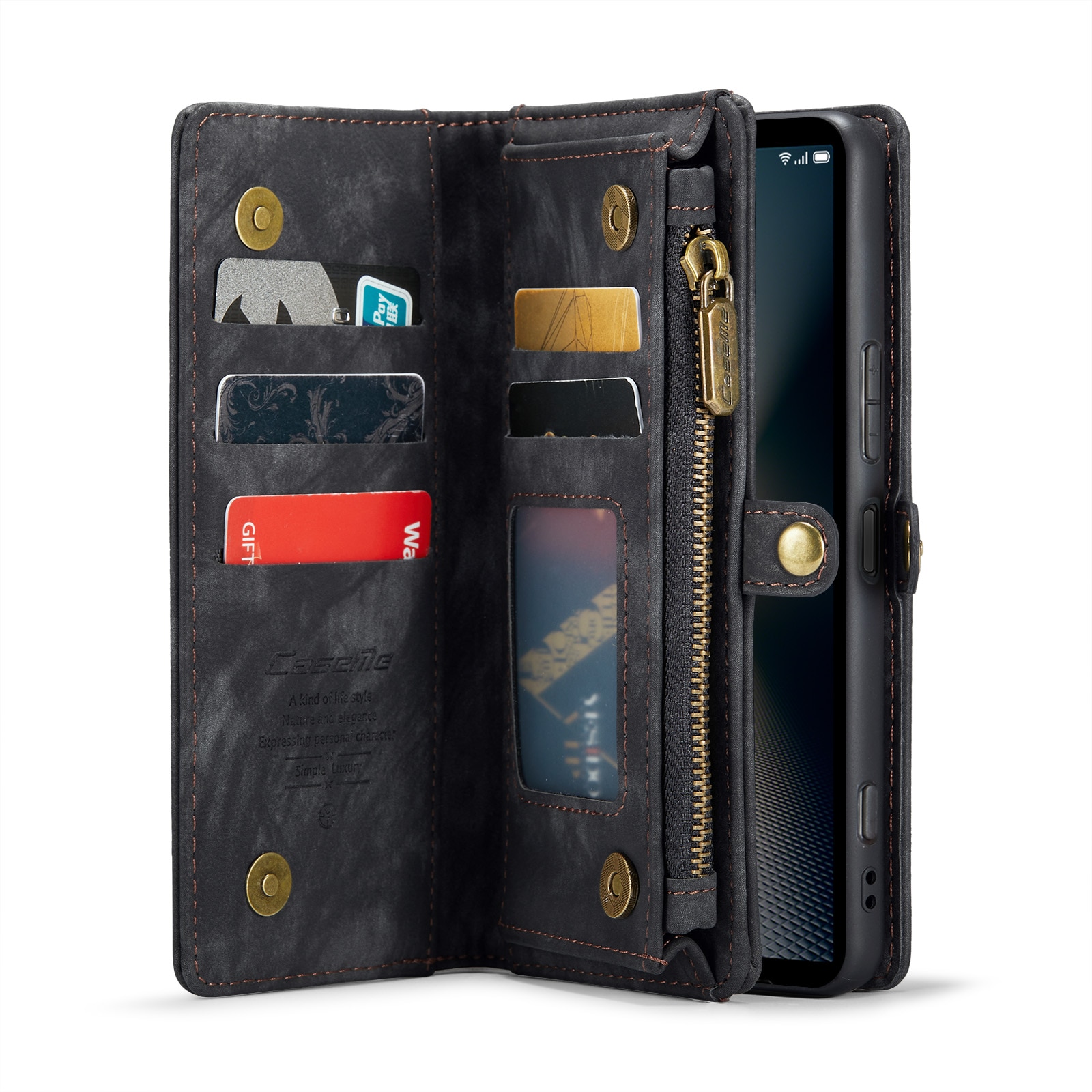 Cartera Multi-Slot Sony Xperia 10 VI Gris