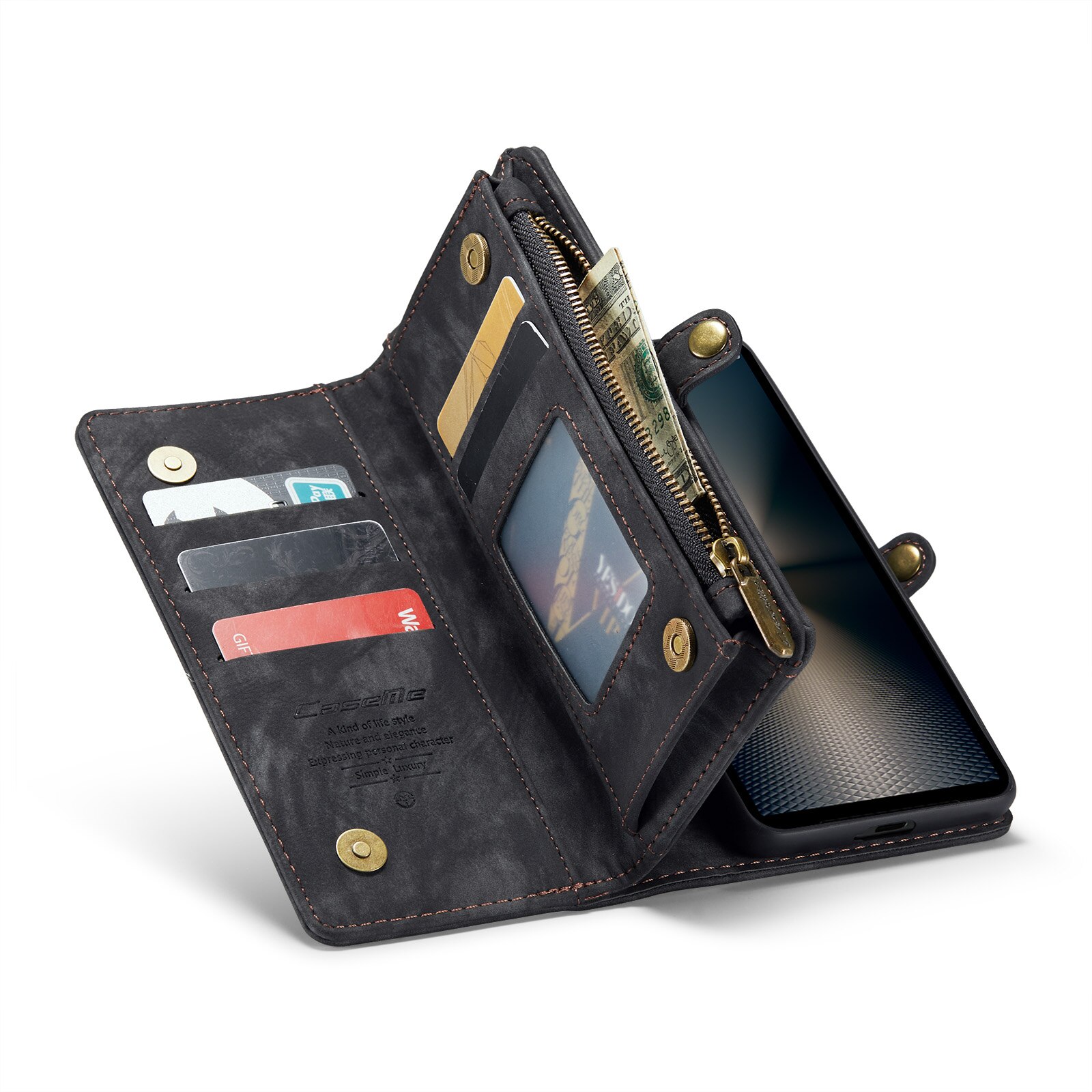 Cartera Multi-Slot Sony Xperia 10 VI Gris