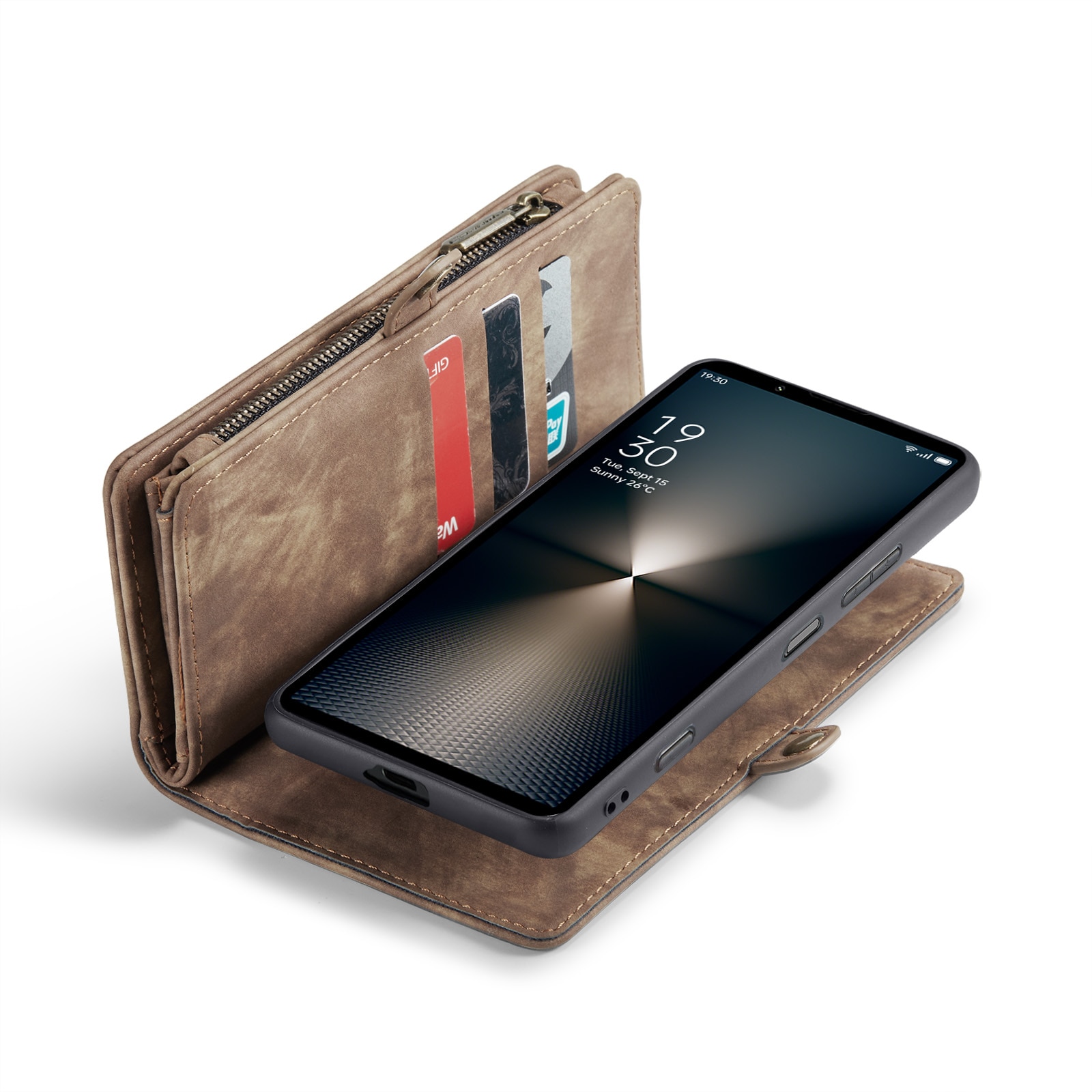 Cartera Multi-Slot Sony Xperia 10 VI Marrón