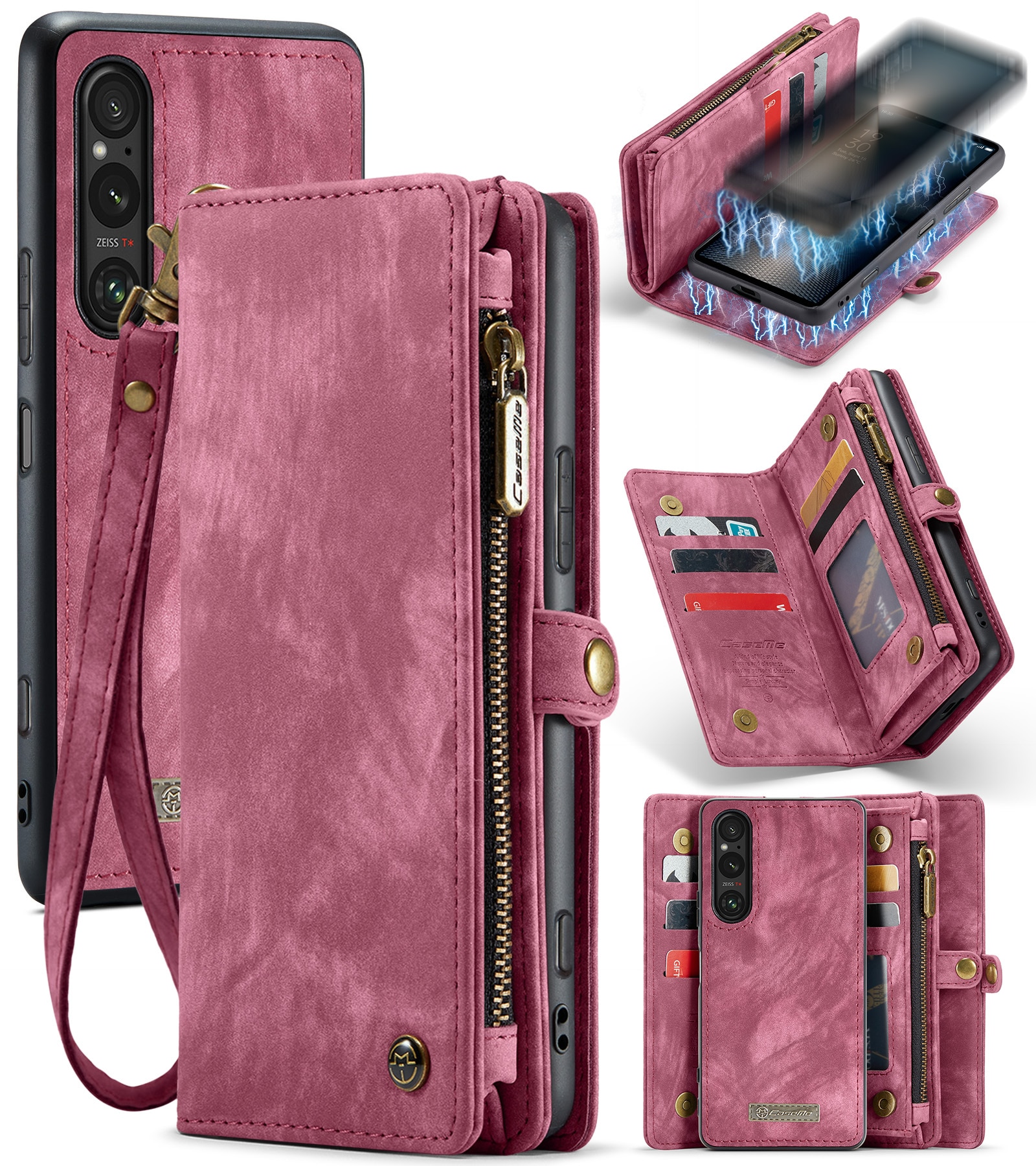 Cartera Multi-Slot Sony Xperia 10 VI Rojo
