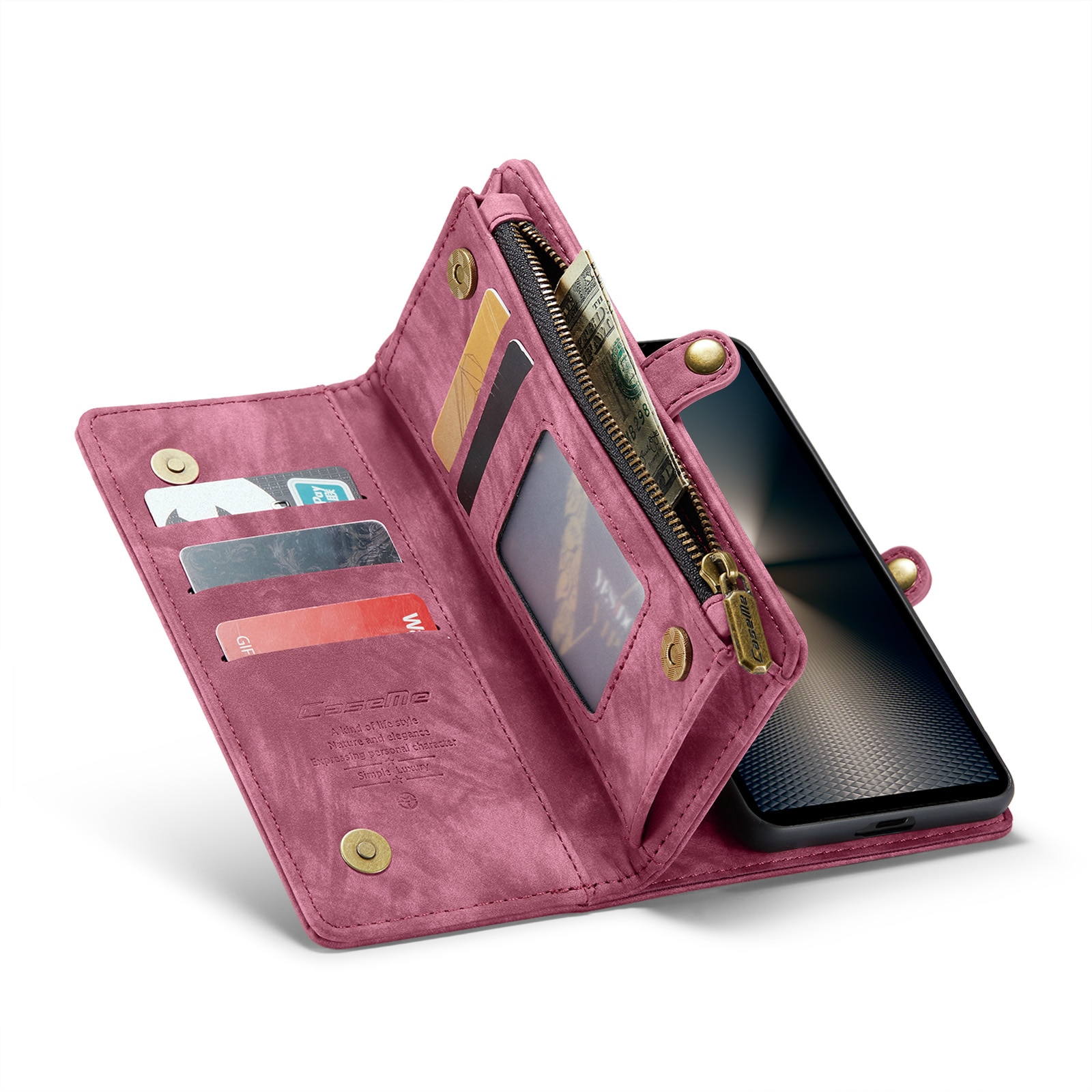 Cartera Multi-Slot Sony Xperia 10 VI Rojo