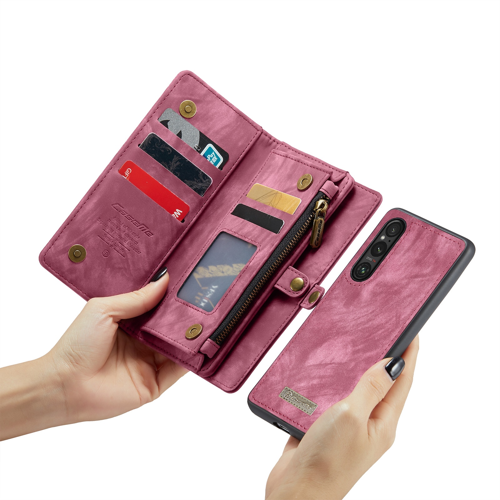 Cartera Multi-Slot Sony Xperia 10 VI Rojo