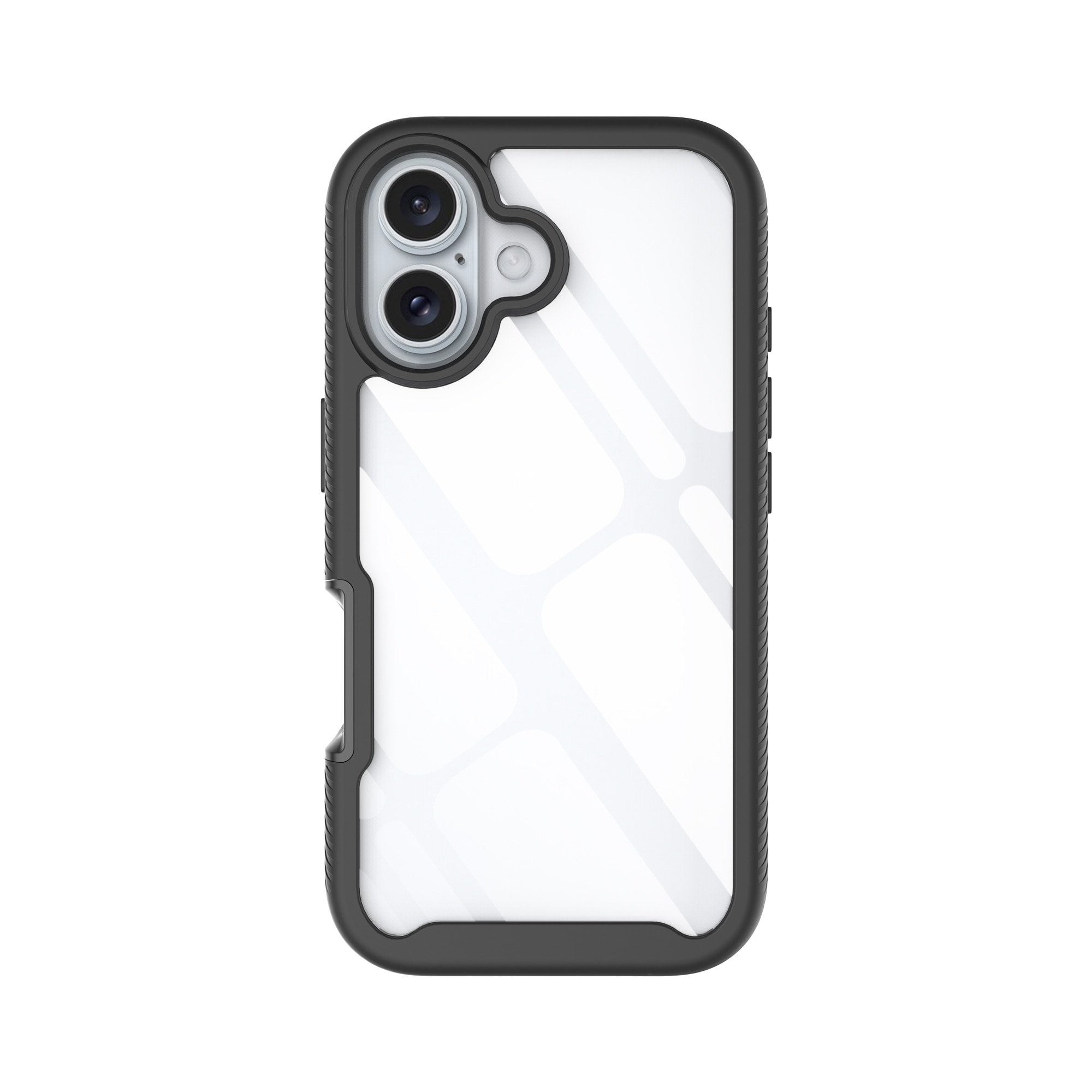 Funda Full Protection iPhone 16 Plus Negro/transparente