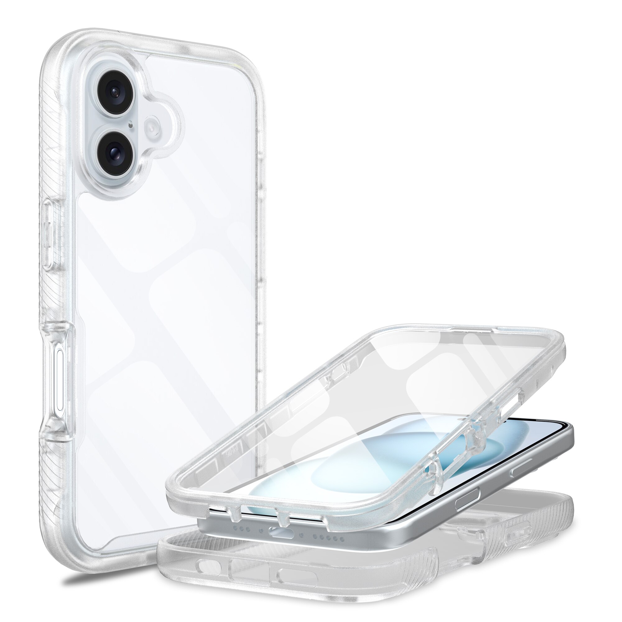 Funda Full Protection iPhone 16 Plus Transparente