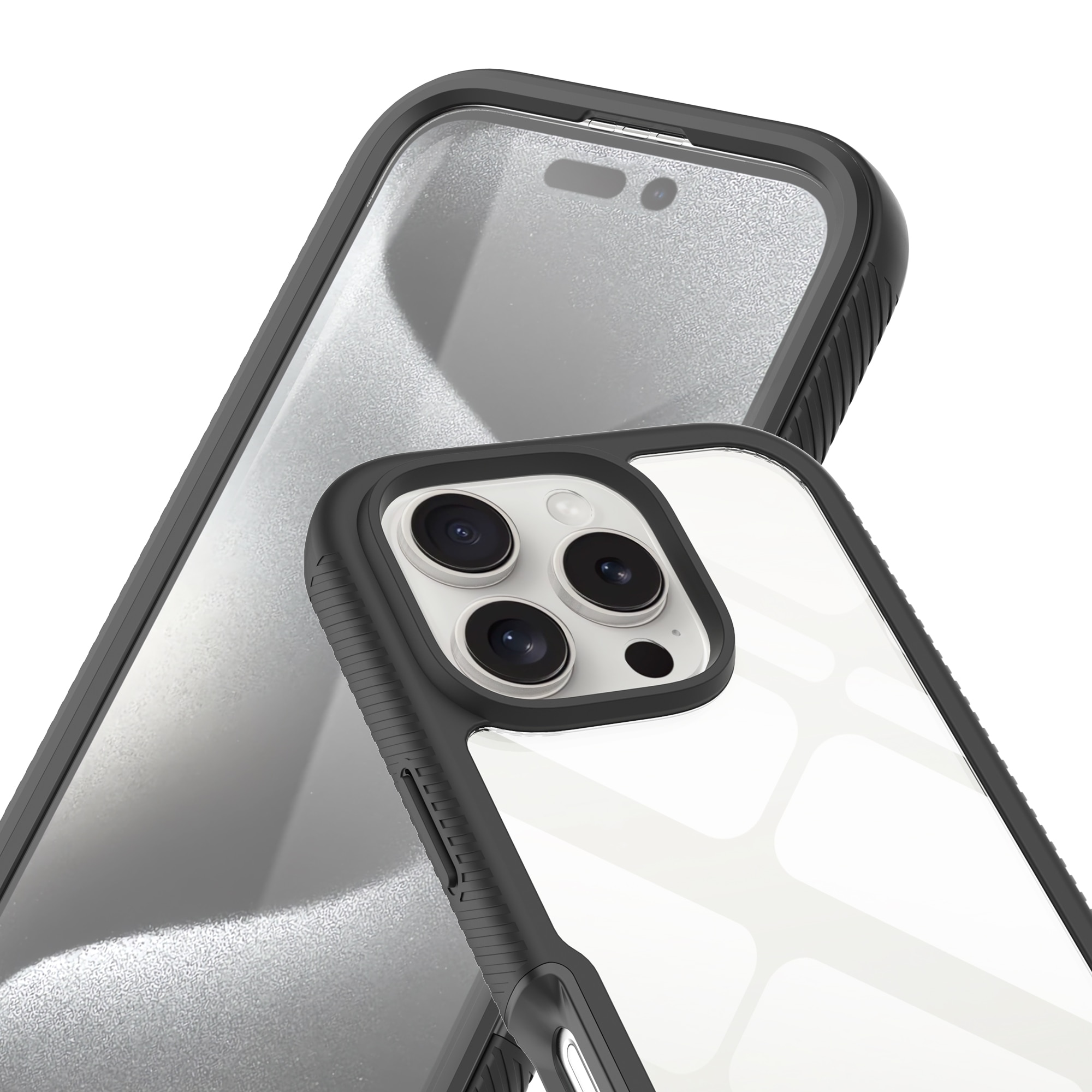 Funda Full Protection iPhone 16 Pro Negro/transparente