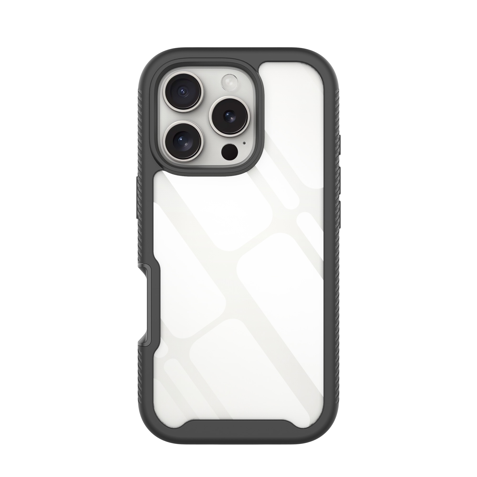 Funda Full Protection iPhone 16 Pro Negro/transparente