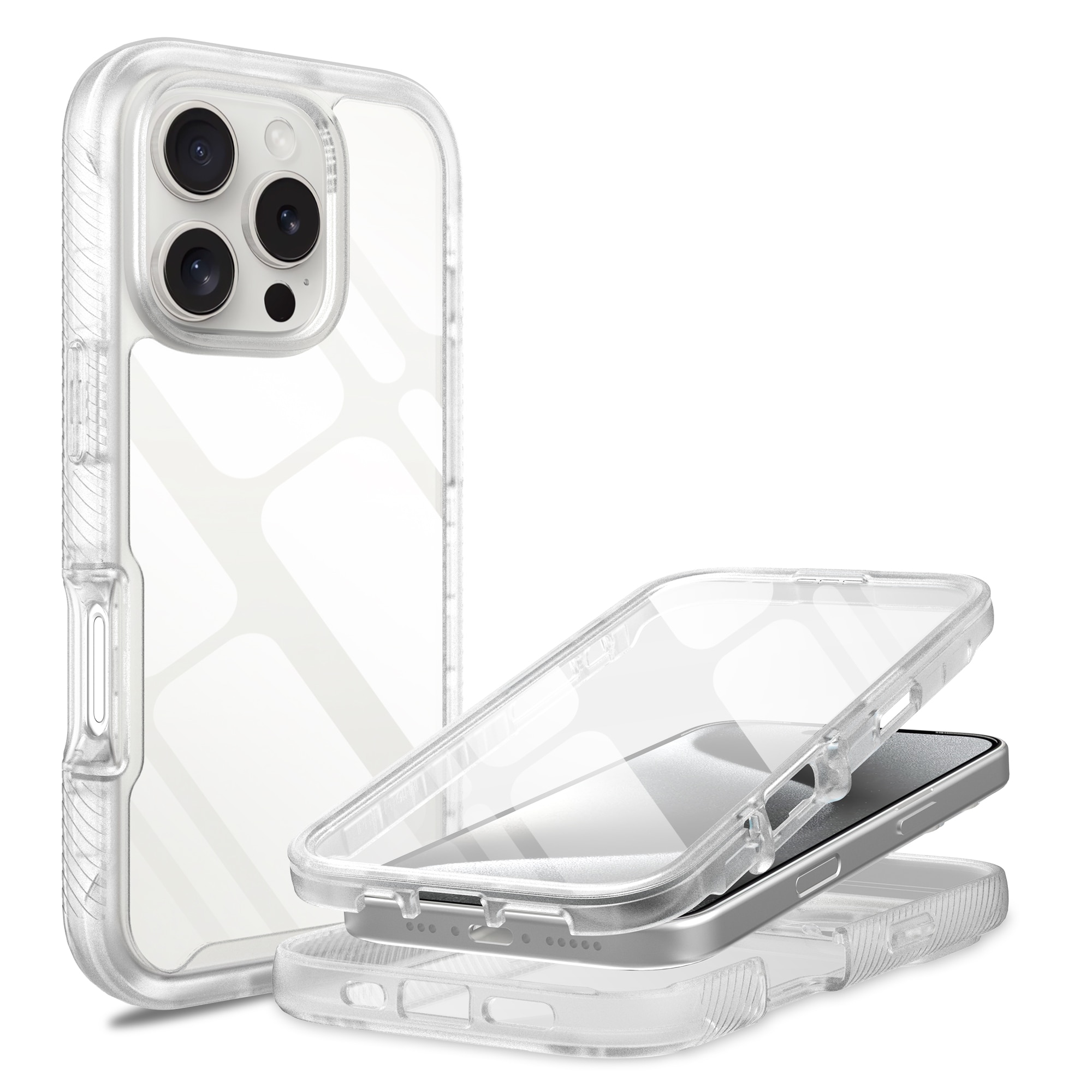 Funda Full Protection iPhone 16 Pro Transparente