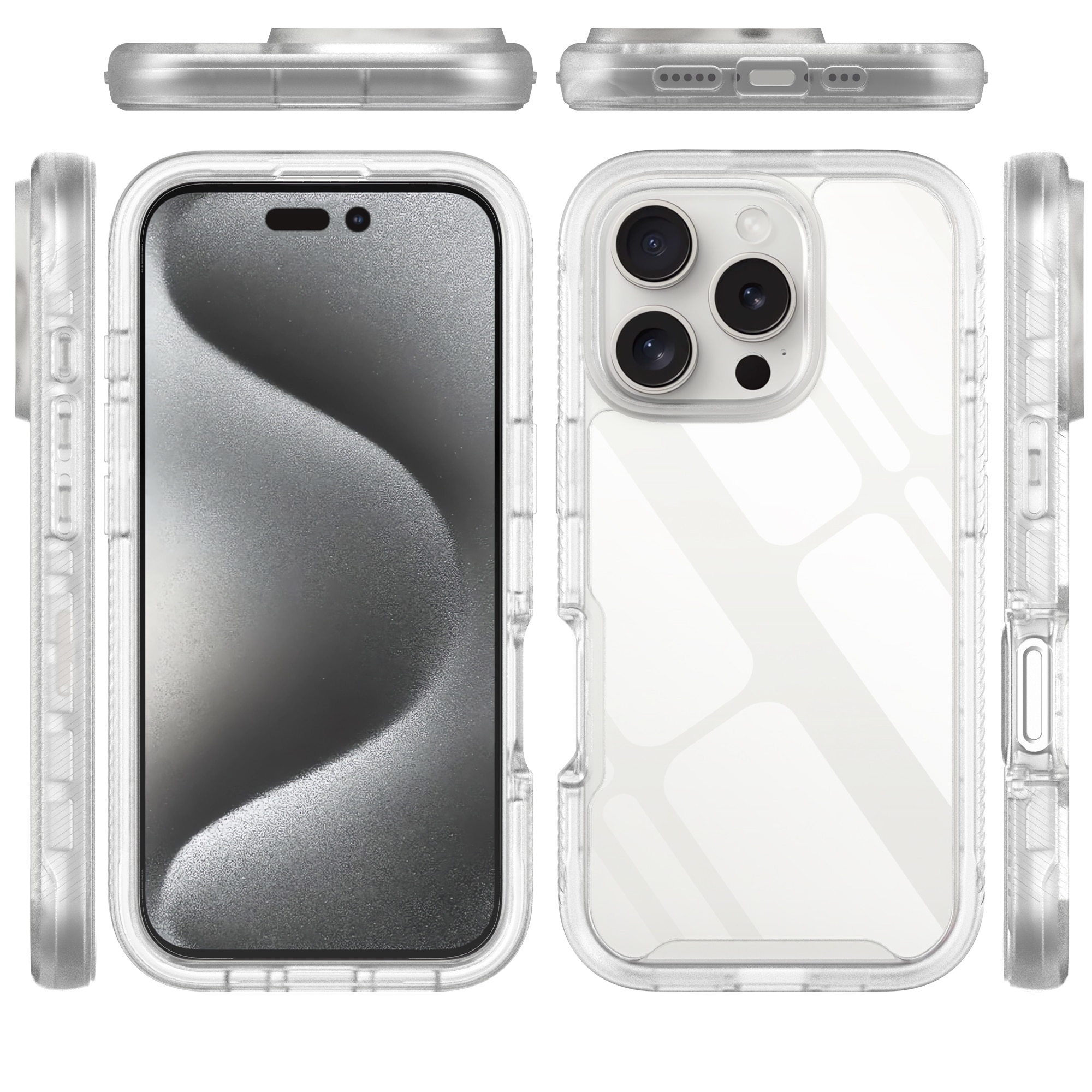 Funda Full Protection iPhone 16 Pro Transparente