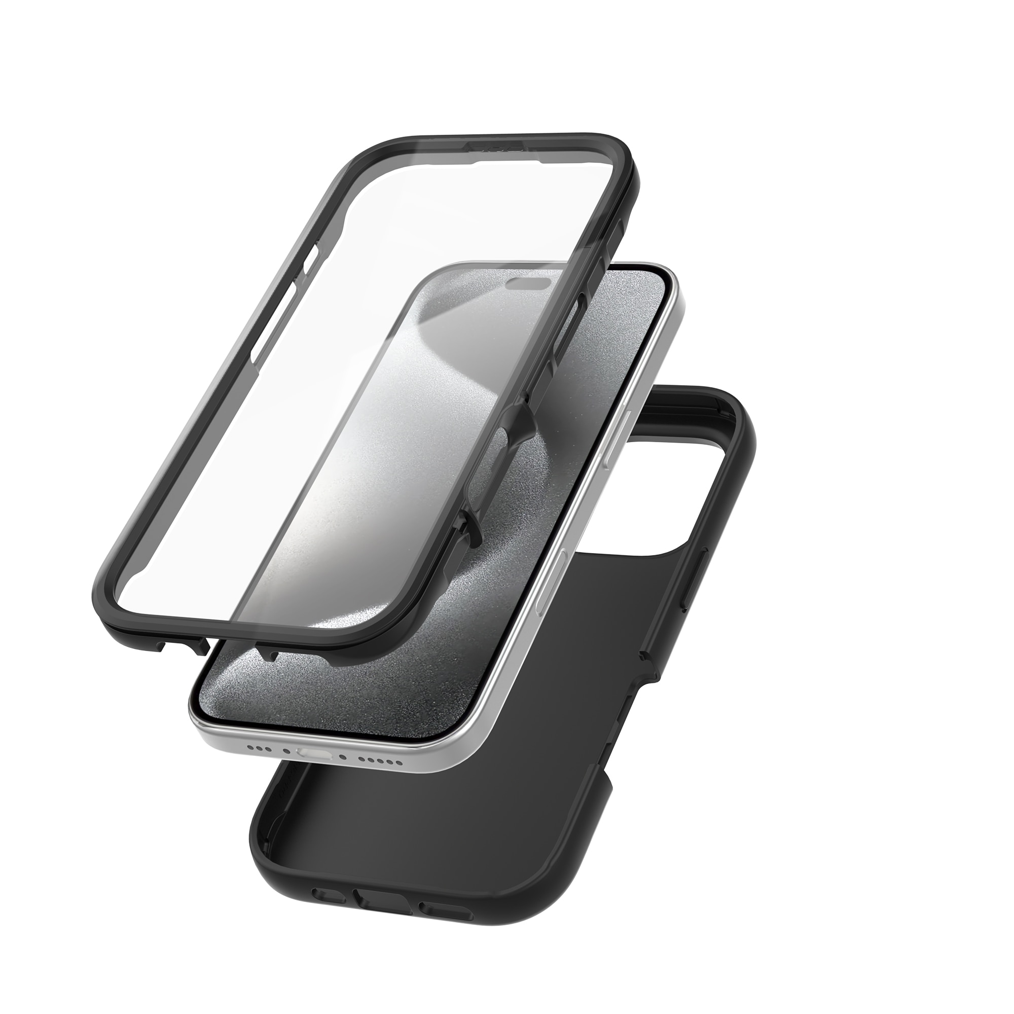 Funda Full Protection iPhone 16 Pro Negro