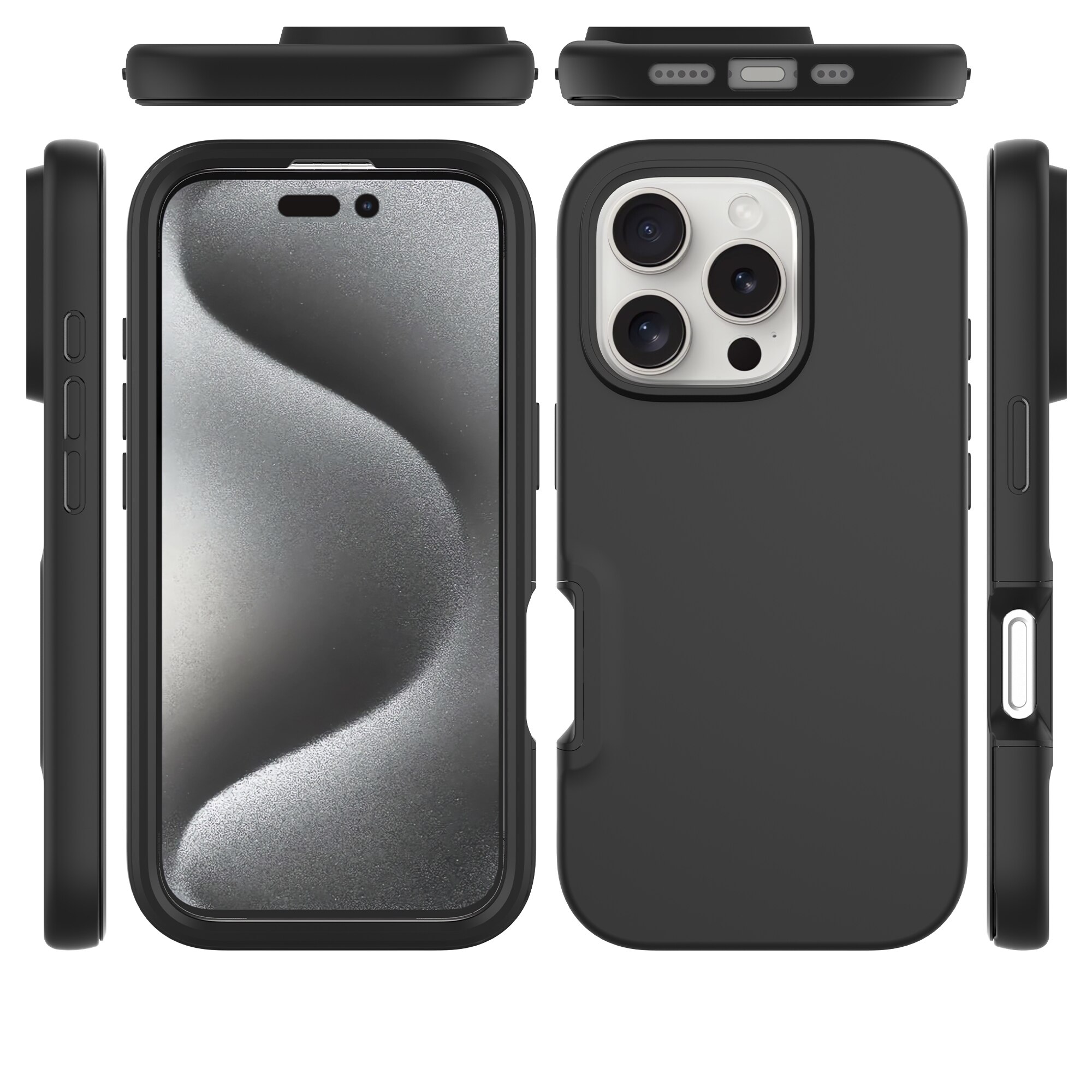 Funda Full Protection iPhone 16 Pro Negro