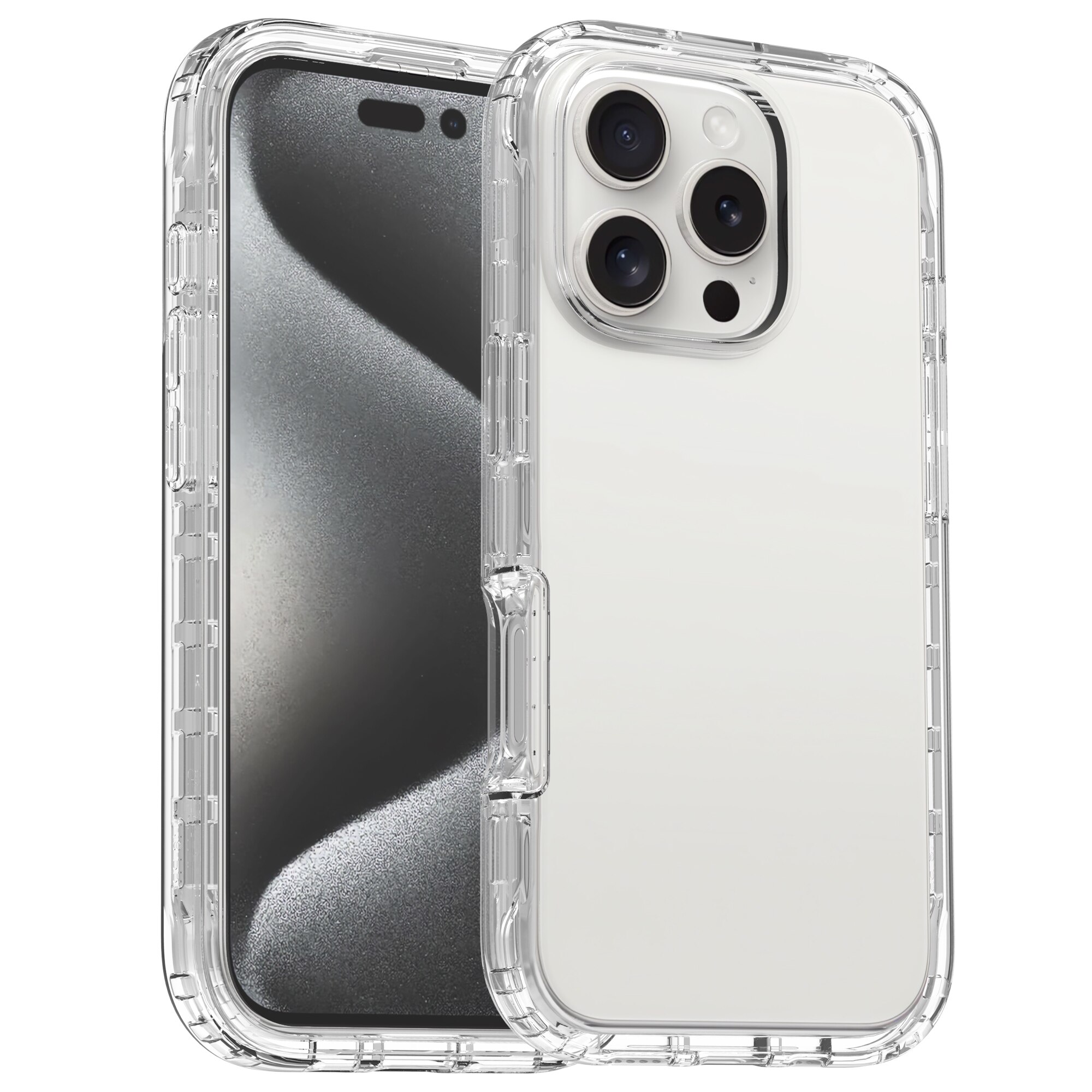 Funda con cobertura total iPhone 16 Pro Transparente